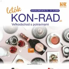 KON - RAD leták - náhľad letáku platný od 01.12.2025