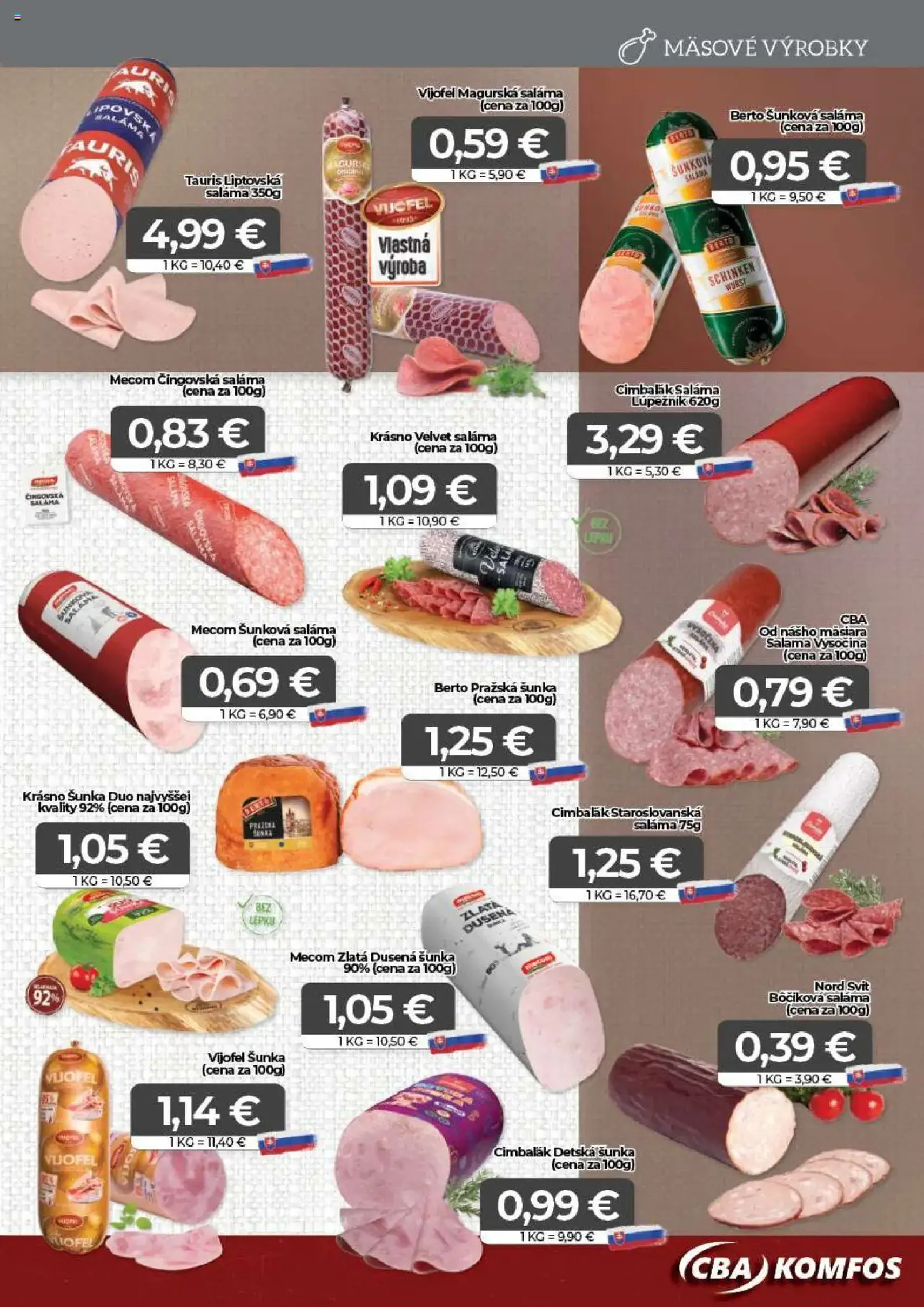 CBA Komfos leták - platný leták od 19.09.2025 strana 3 z 16 CBA Komfos leták - platný leták od 19.09.2025 strana 3 z 16