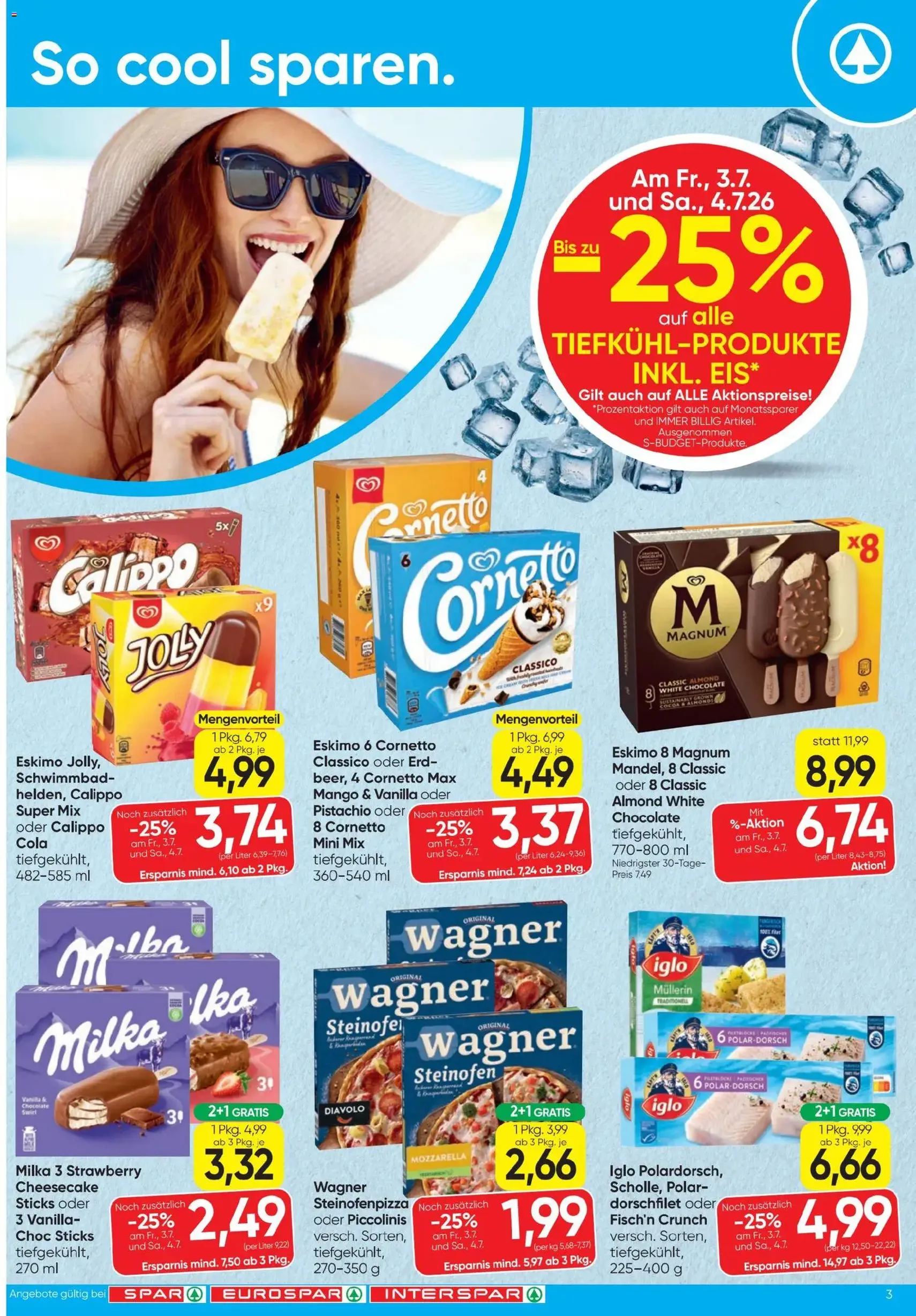 Spar - Flugblatt - Gültiger Prospekt ab 01.07.2026, Seite 3 von insgesamt 24