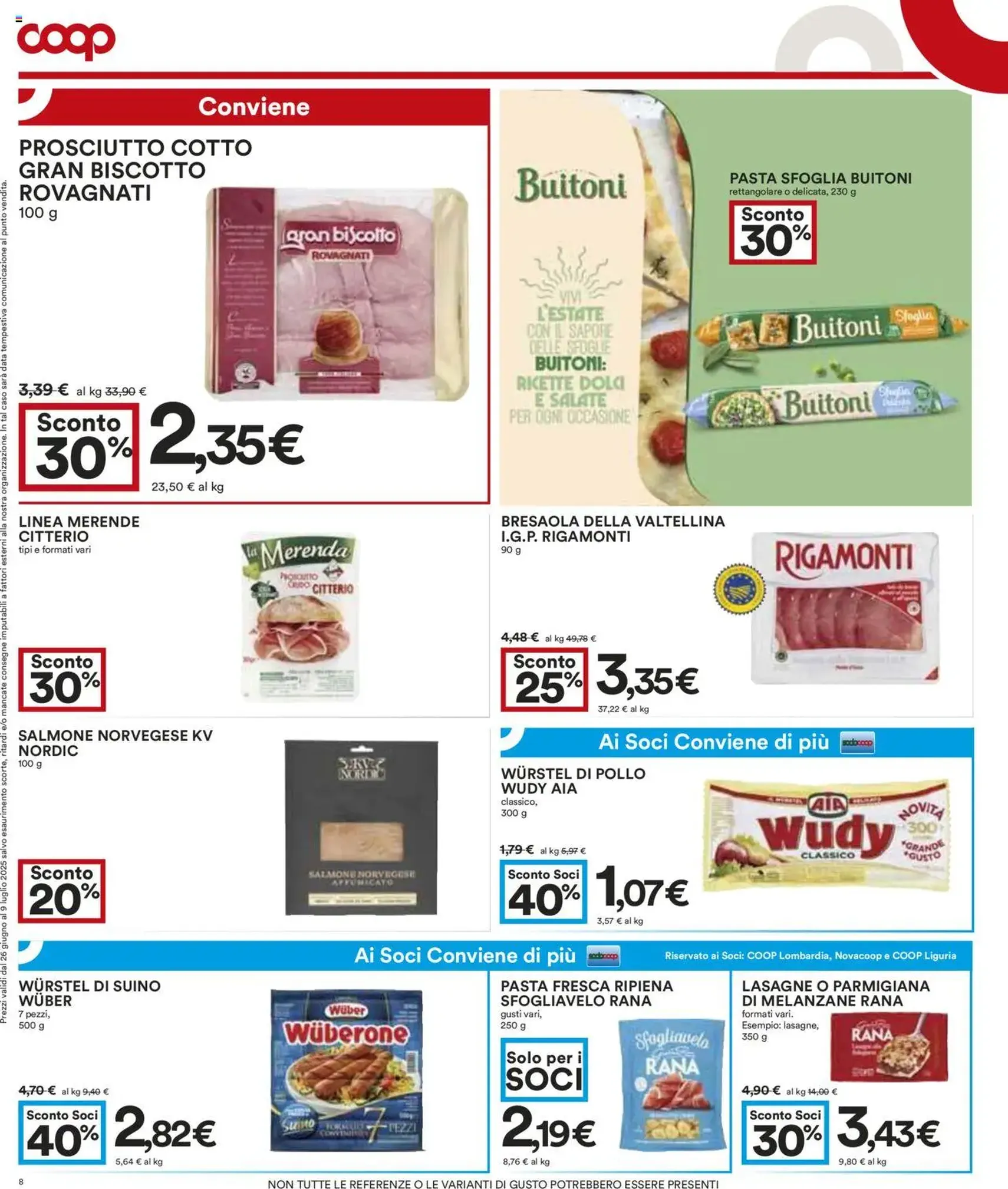 Volantino COOP - volantino valido dal 26/06/2025 pagina 8 di 17 Volantino COOP - volantino valido dal 26/06/2025 pagina 8 di 17