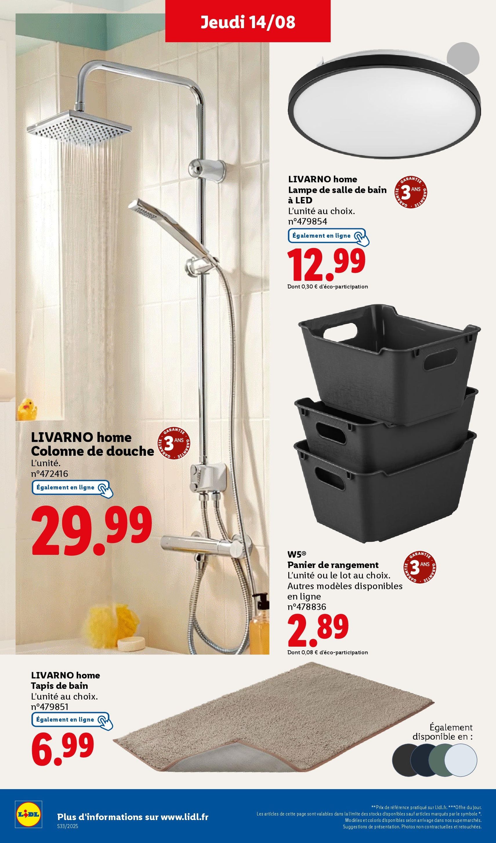 LIDL catalogue semaine 32 - brochure valable à partir du 14/08/2025, page 40 sur 72