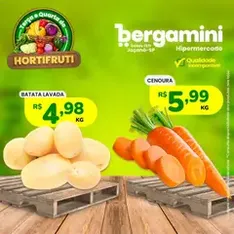 Supermercado Bergamini ofertas Hortifruti - pré-visualização do folheto, válido a partir de 14/07/2026