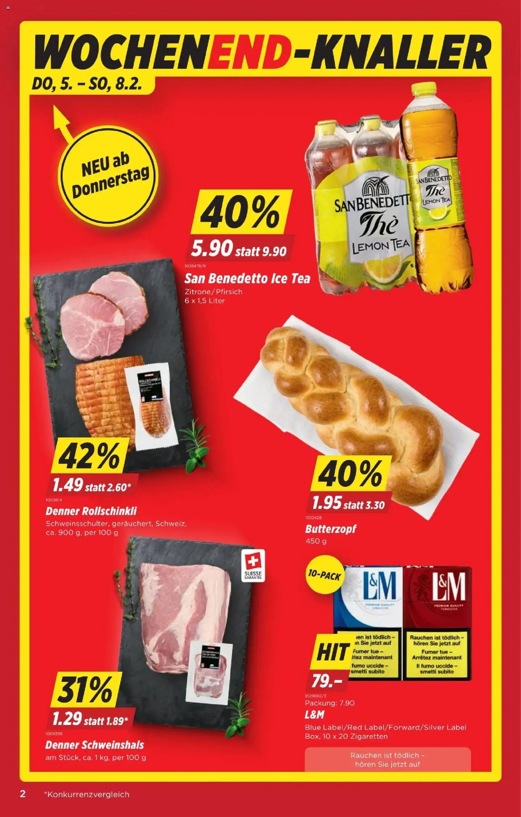 Denner Aktionen - Gültiger Prospekt ab 05.02.2026, Seite 2 von insgesamt 28