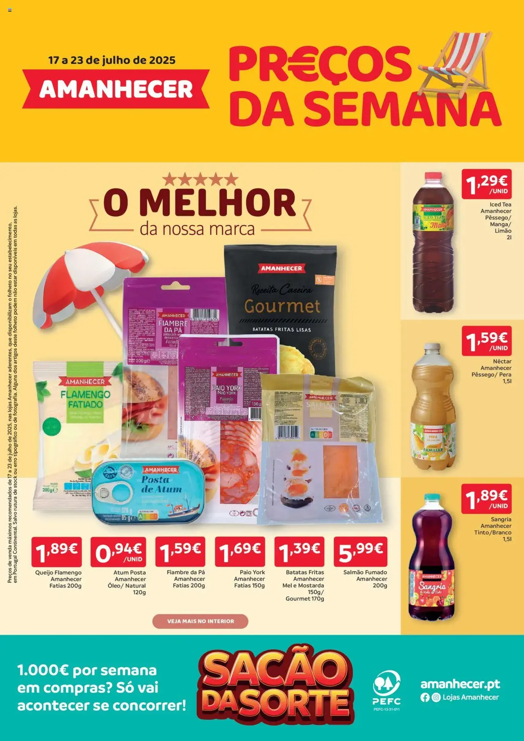 Amanhecer folheto - folheto válido a partir de 17/07/2025 página 1 de 4