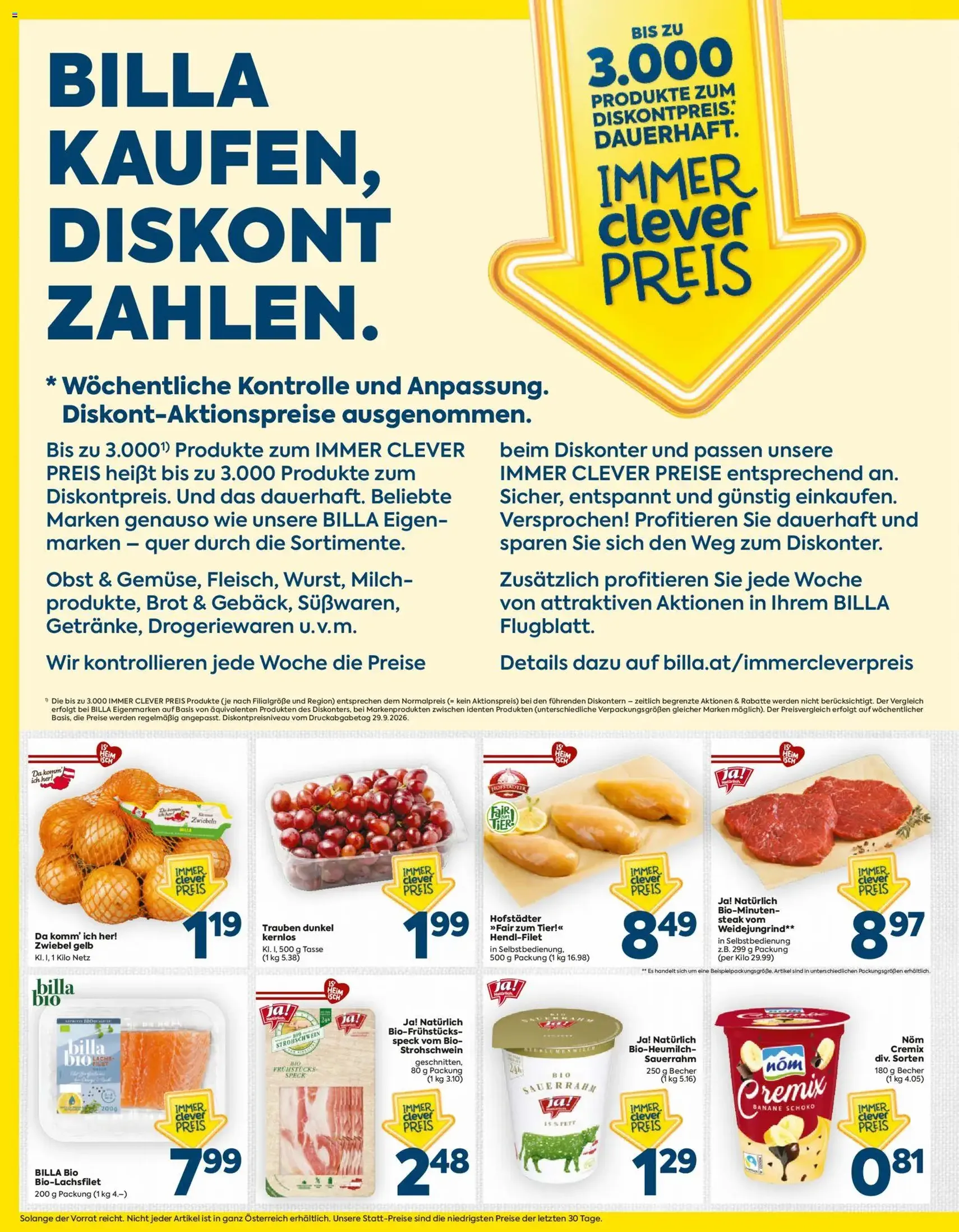 Billa Flugblatt - Gültiger Prospekt ab 15.10.2026, Seite 2 von insgesamt 16