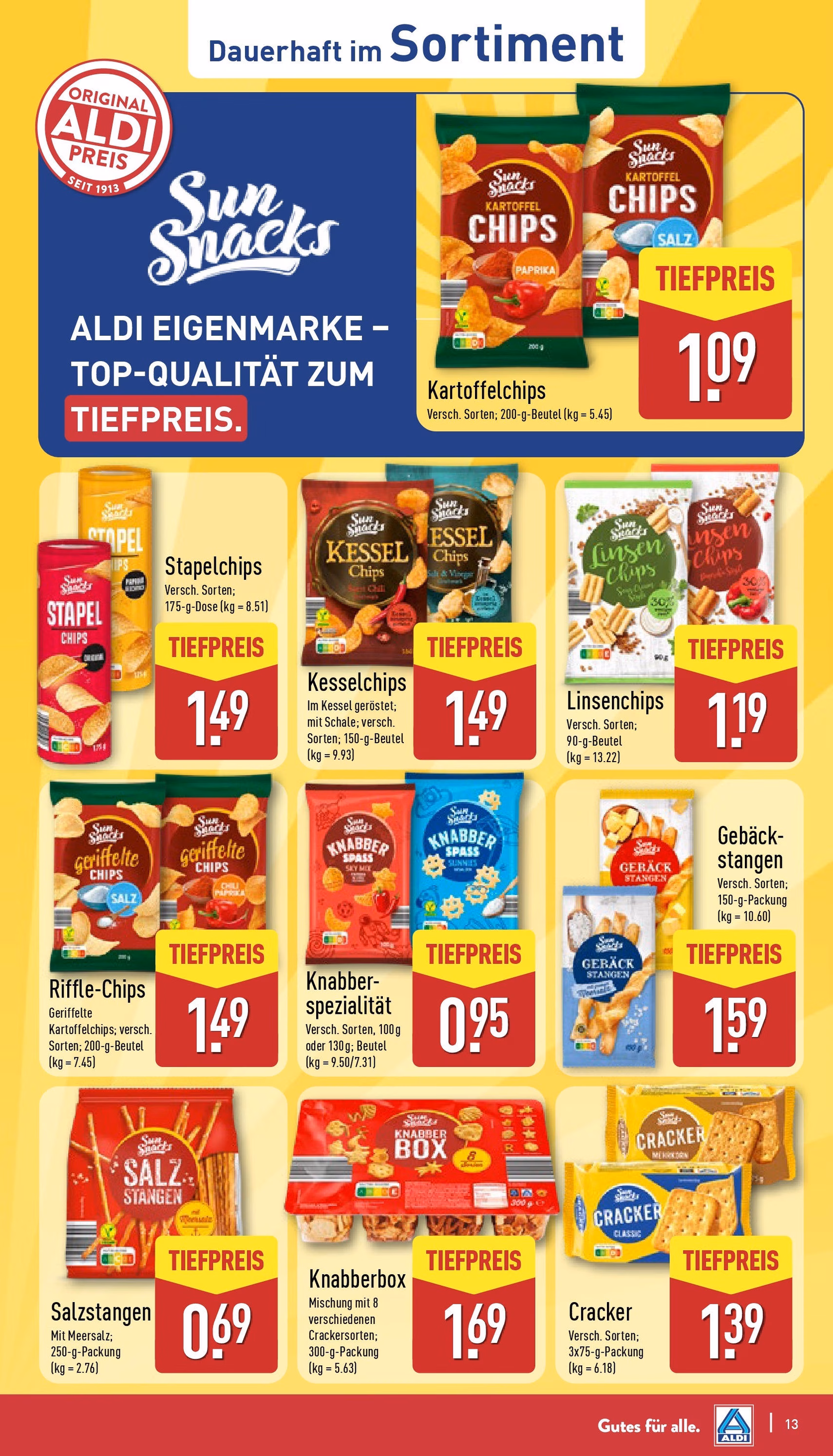 Aldi Prospekt - Gültiger Prospekt ab 04.08.2025, Seite 13 von insgesamt 45