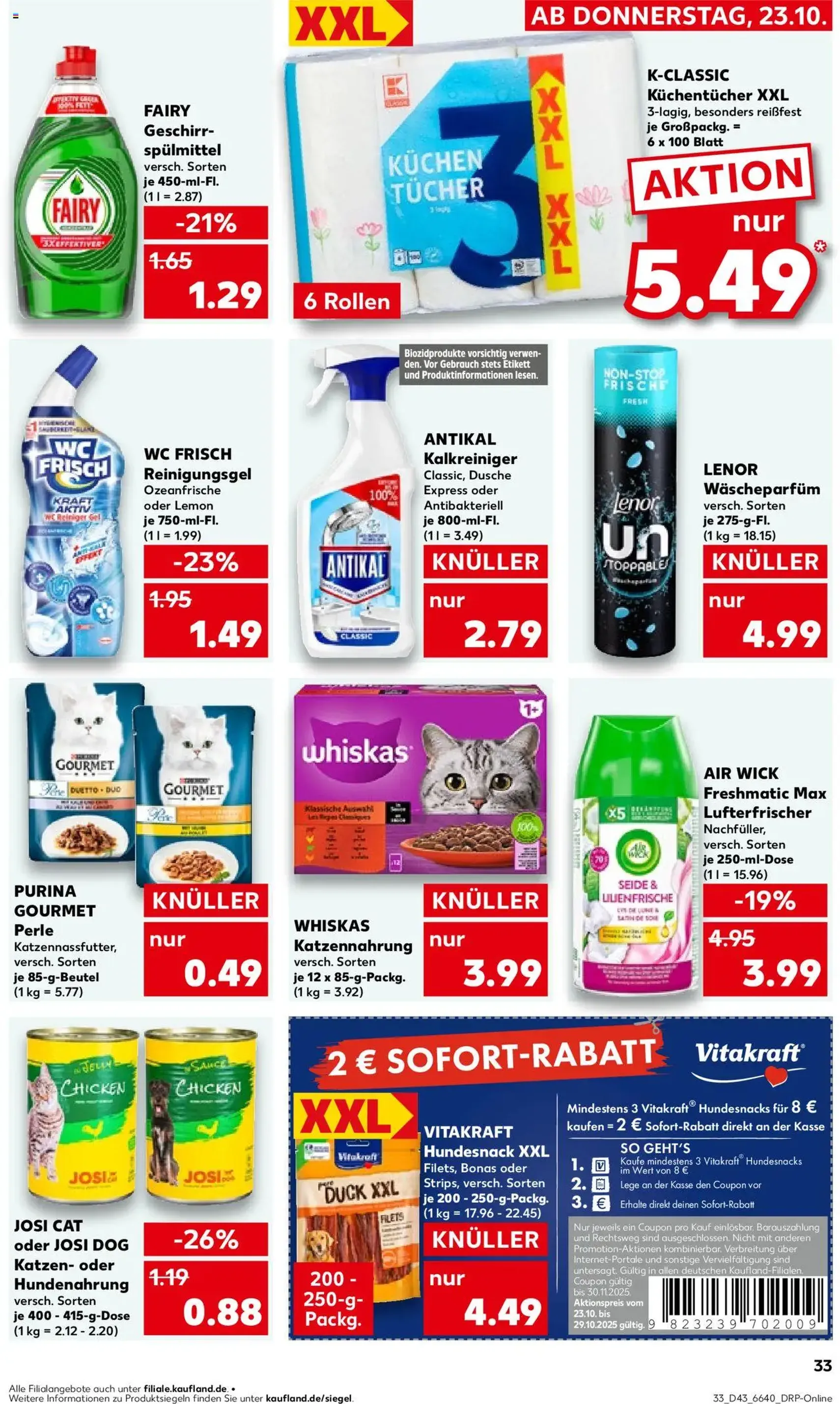 Kaufland Prospekt - Gültiger Prospekt ab 23.10.2025, Seite 33 von insgesamt 61 Kaufland Prospekt - Gültiger Prospekt ab 23.10.2025, Seite 33 von insgesamt 61