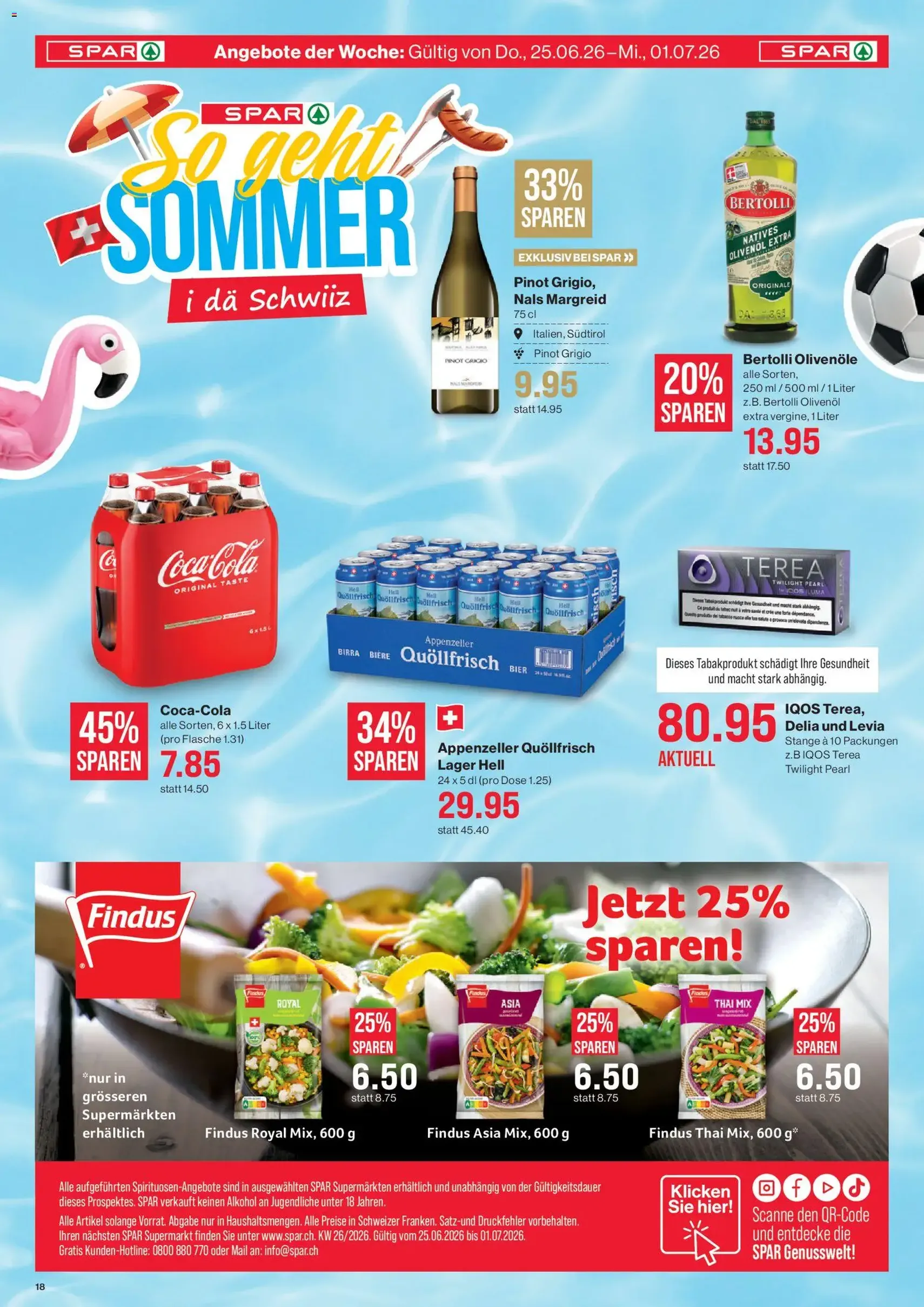 SPAR aktionen - Gültiger Prospekt ab 25.06.2026, Seite 18 von insgesamt 18