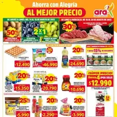Vista previa del folleto Ara - Ahorra con ofertas en productos de la canasta familiar válido desde 14/08/2025