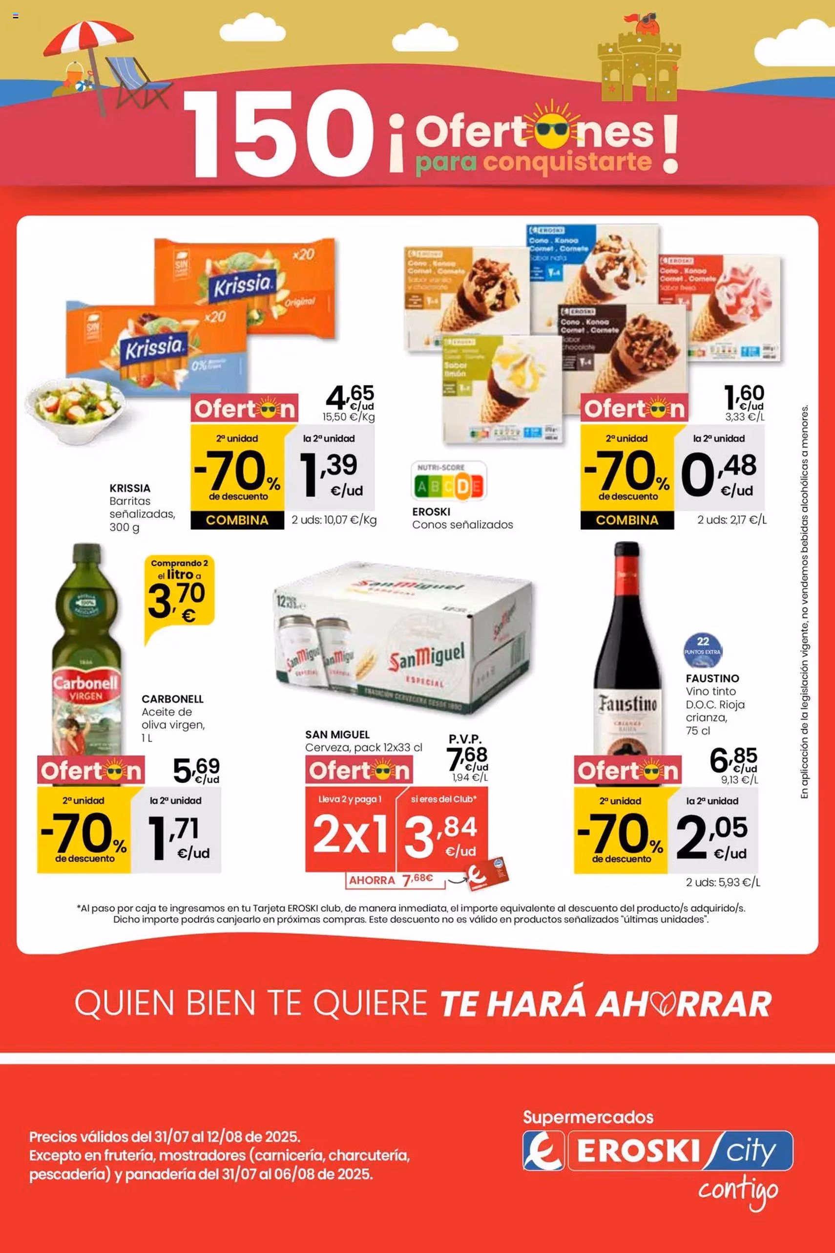 Eroski - Supermercados - folleto válido desde 31/07/2025 página 1 de 16