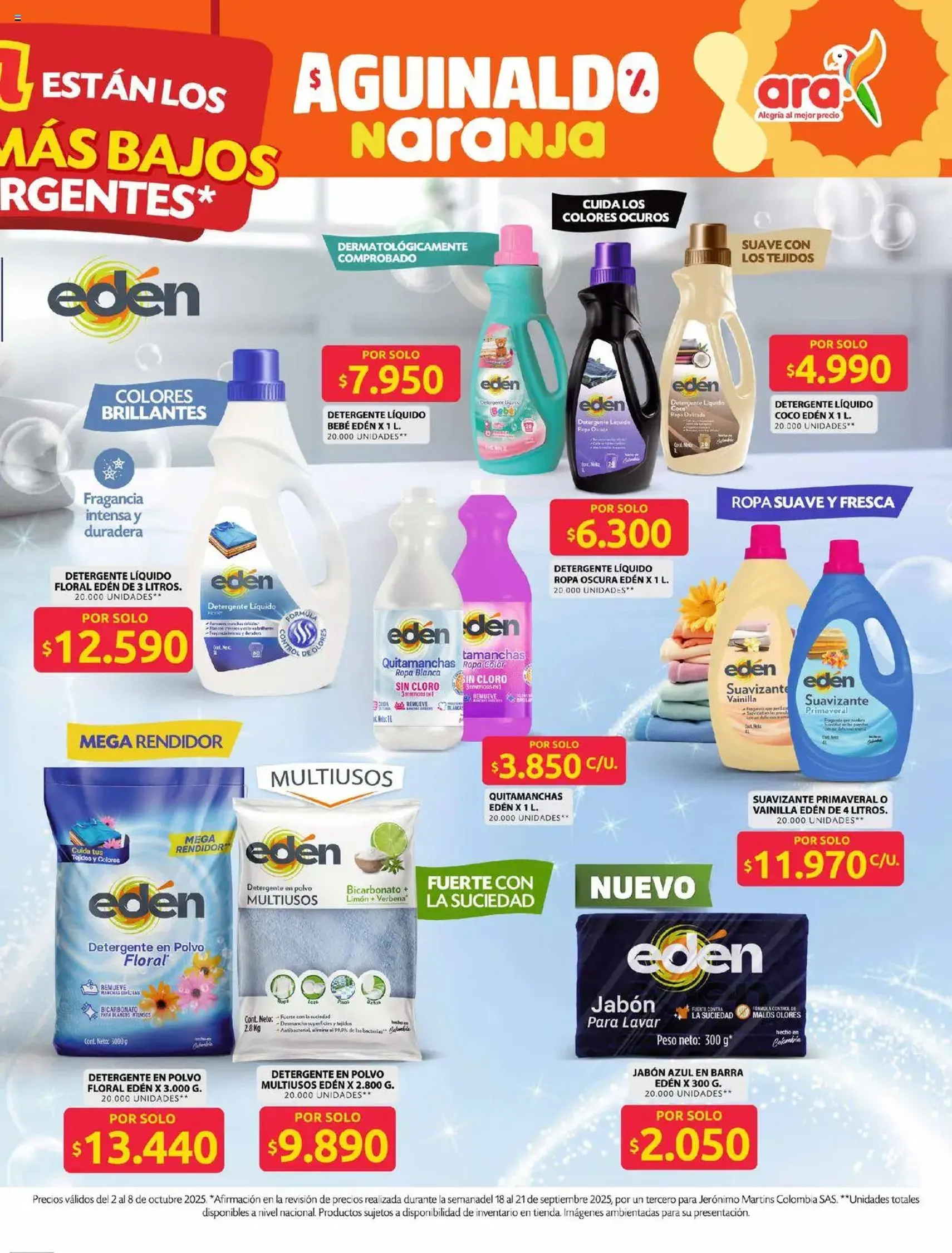 Ara - Ahorra con precios bajos y ofertas en la canasta familiar | ara - folleto válido desde 02/10/2025 página 10 de 11