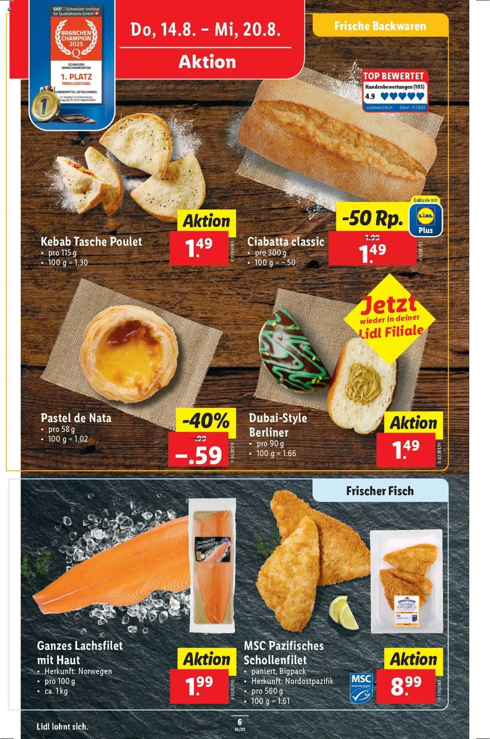 Lidl Aktionen - Gültiger Prospekt ab 14.08.2025, Seite 6 von insgesamt 34