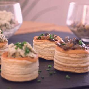Recipe preview Easy mushrooms Vol au vent recipe