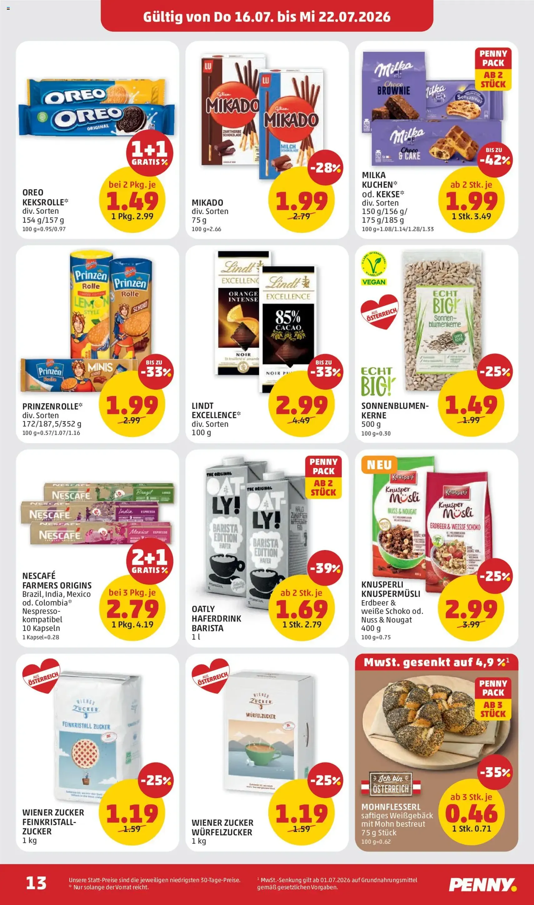 Penny Markt Flugblatt - Gültiger Prospekt ab 16.07.2026, Seite 13 von insgesamt 28