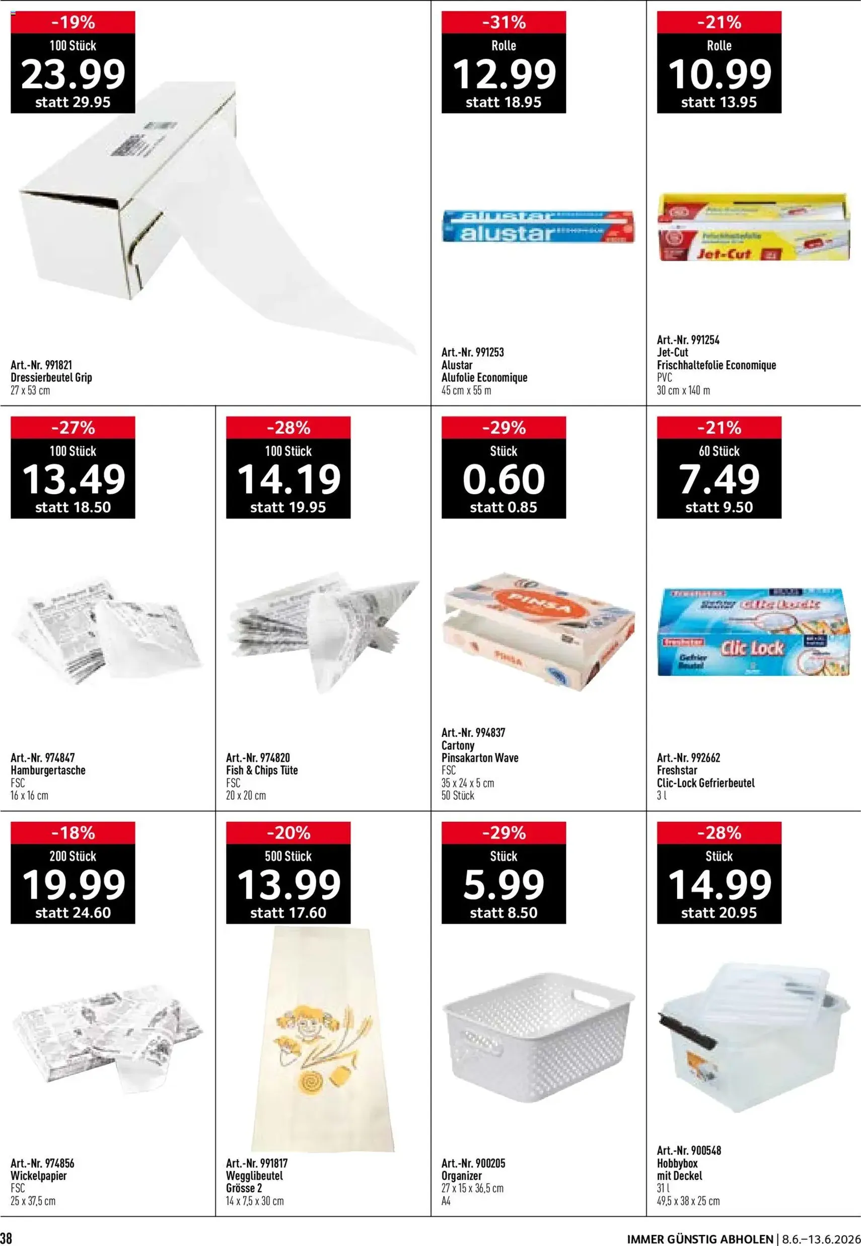 Prodega aktionen - Gültiger Prospekt ab 08.06.2026, Seite 38 von insgesamt 40