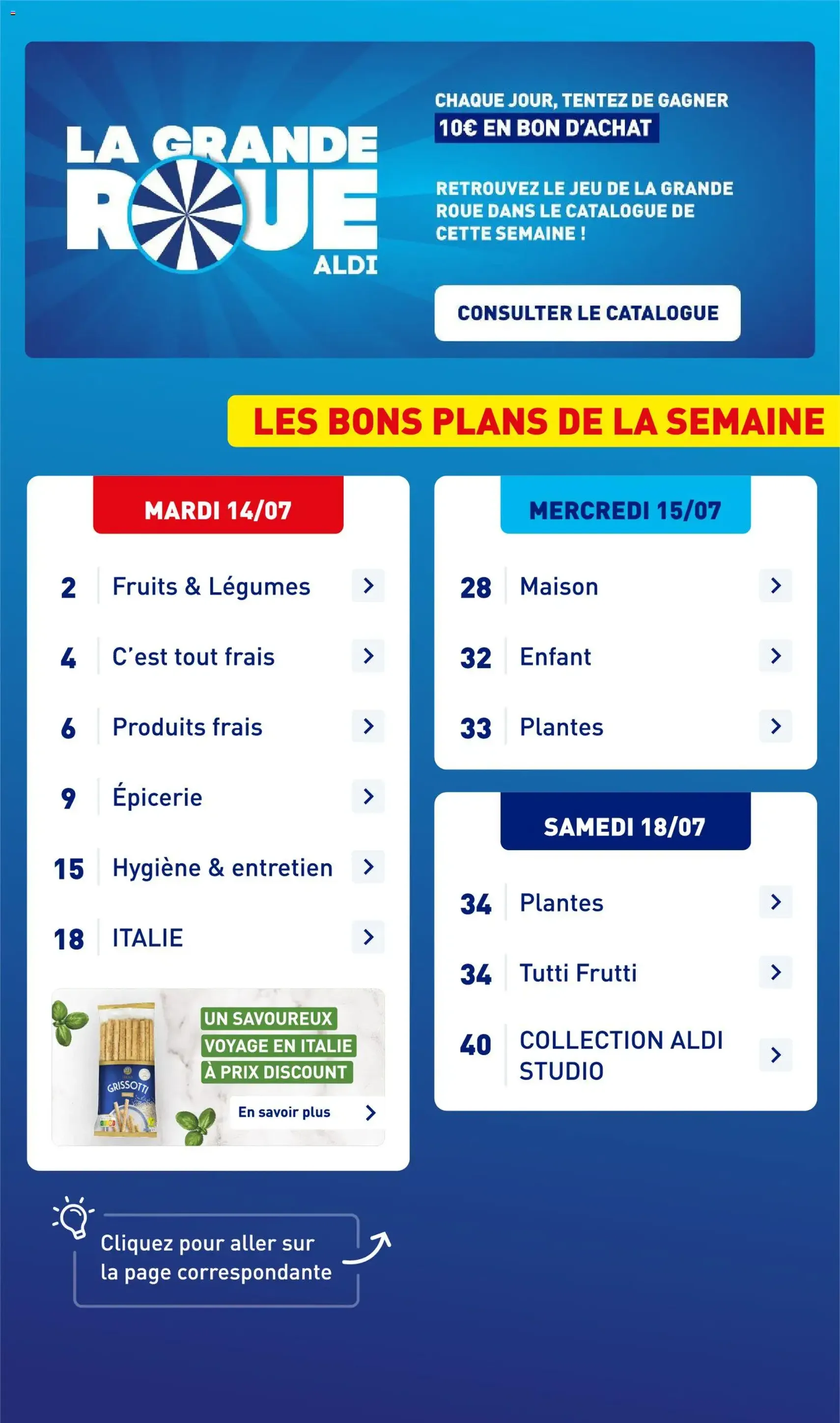 Aldi catalogue - brochure valable à partir du 14/07/2026, page 3 sur 44