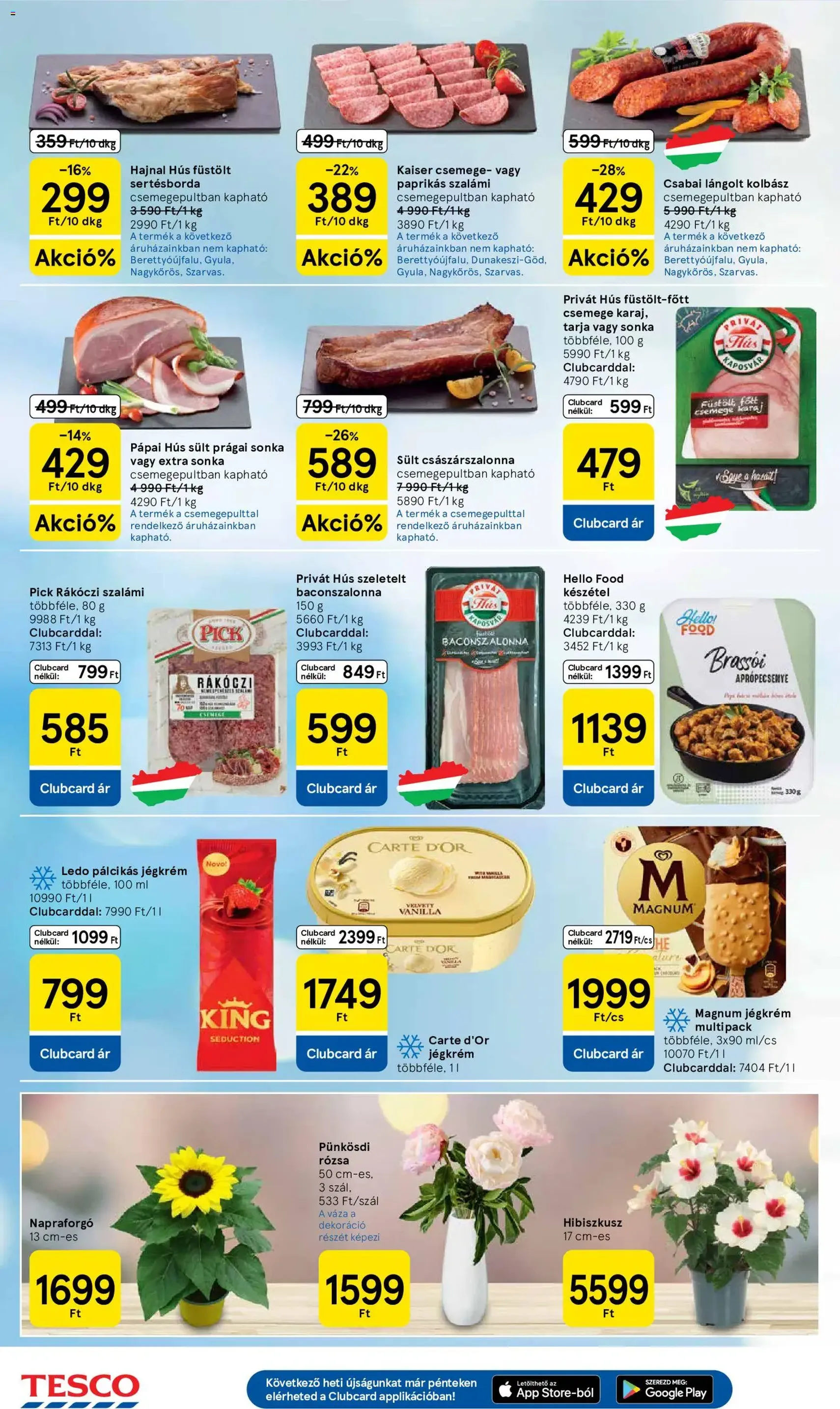 Tesco aktuális akciós újság - 2026.05.21. érvényes szórólap 4 oldal 34 oldalból