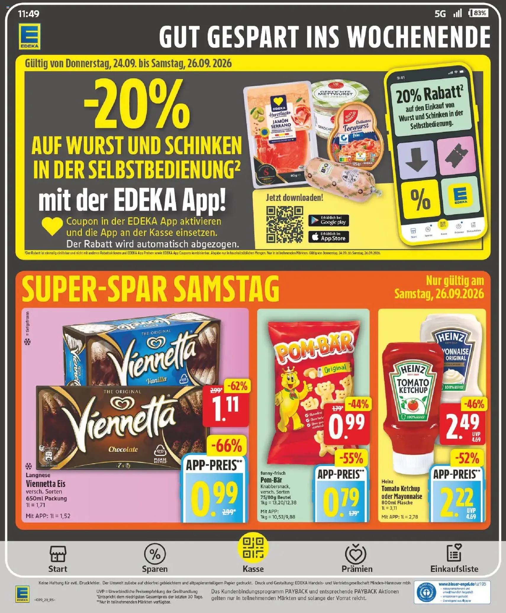 Edeka Prospekt - Gültiger Prospekt ab 21.09.2026, Seite 25 von insgesamt 29