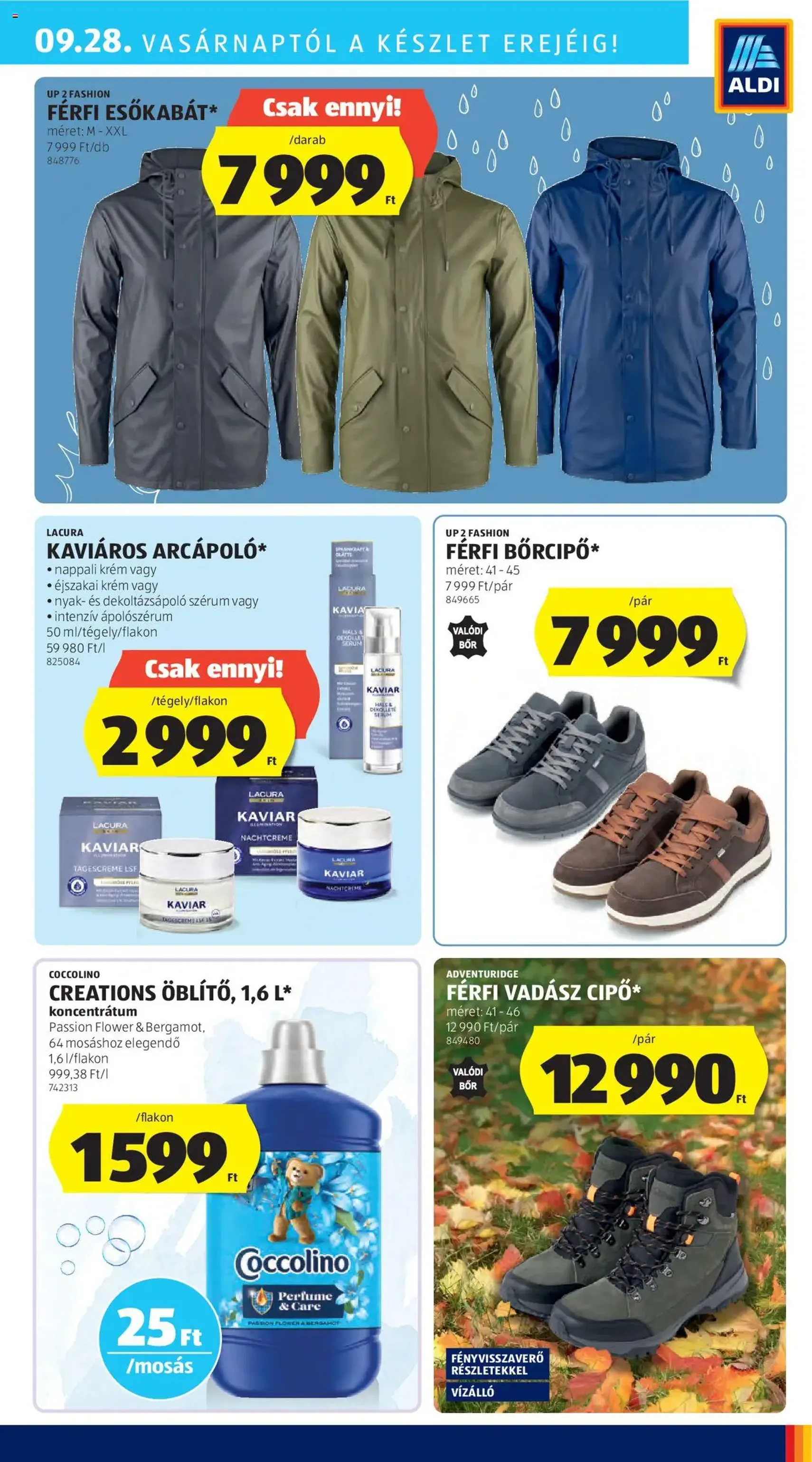 Aldi Akciós újság - 2025.09.25. érvényes szórólap 41 oldal 51 oldalból Aldi Akciós újság - 2025.09.25. érvényes szórólap 41 oldal 51 oldalból