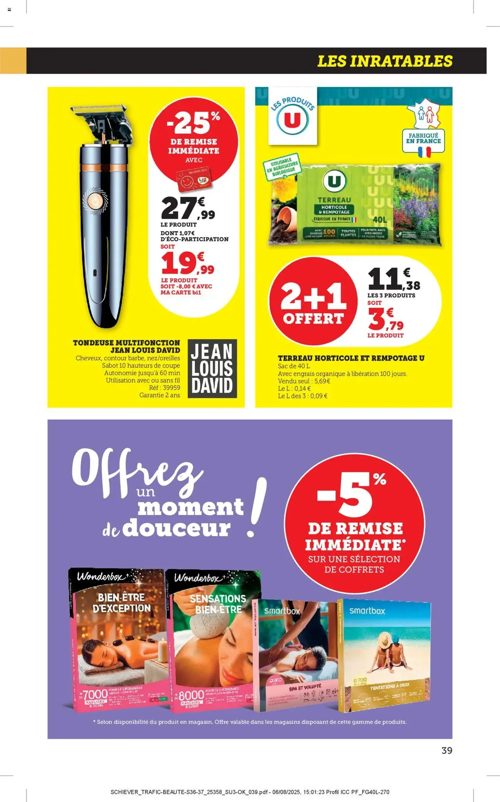 Bi1 catalogue - brochure valable à partir du 01/09/2025, page 39 sur 40