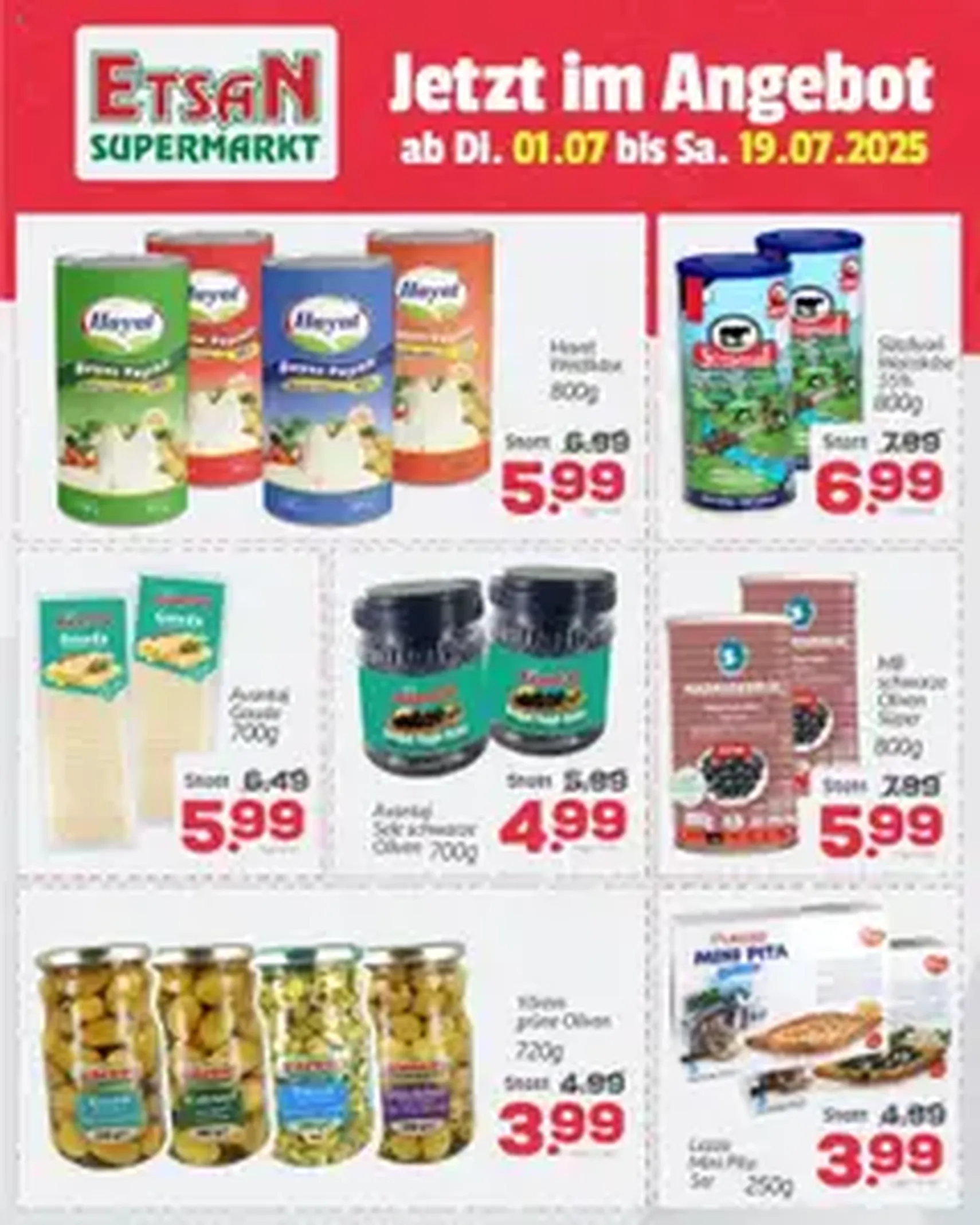 ETSAN Flugblatt - Gültiger Prospekt ab 01.07.2025, Seite 1 von insgesamt 1