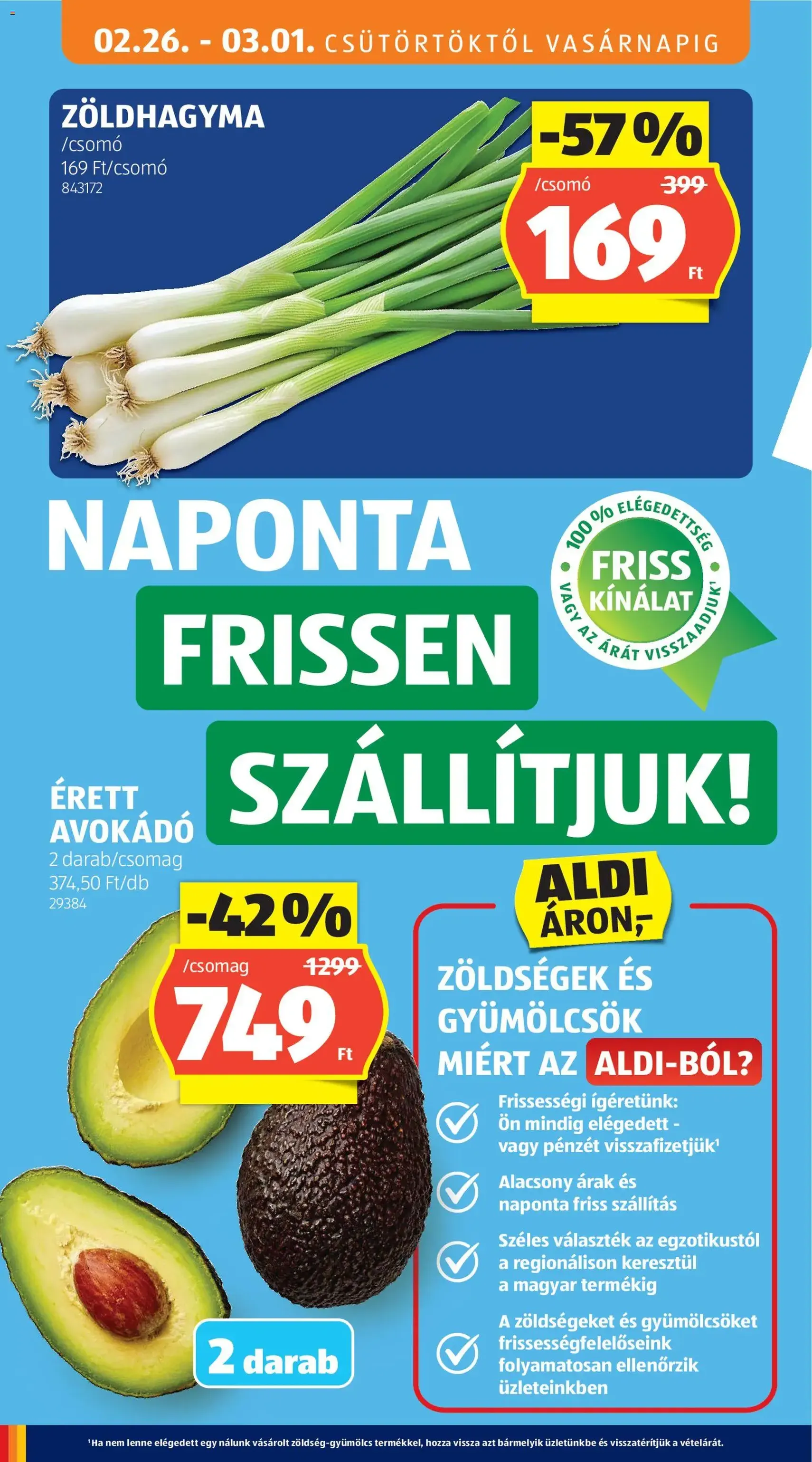 Aldi Akciós újság - 2026.02.26. érvényes szórólap 4 oldal 52 oldalból