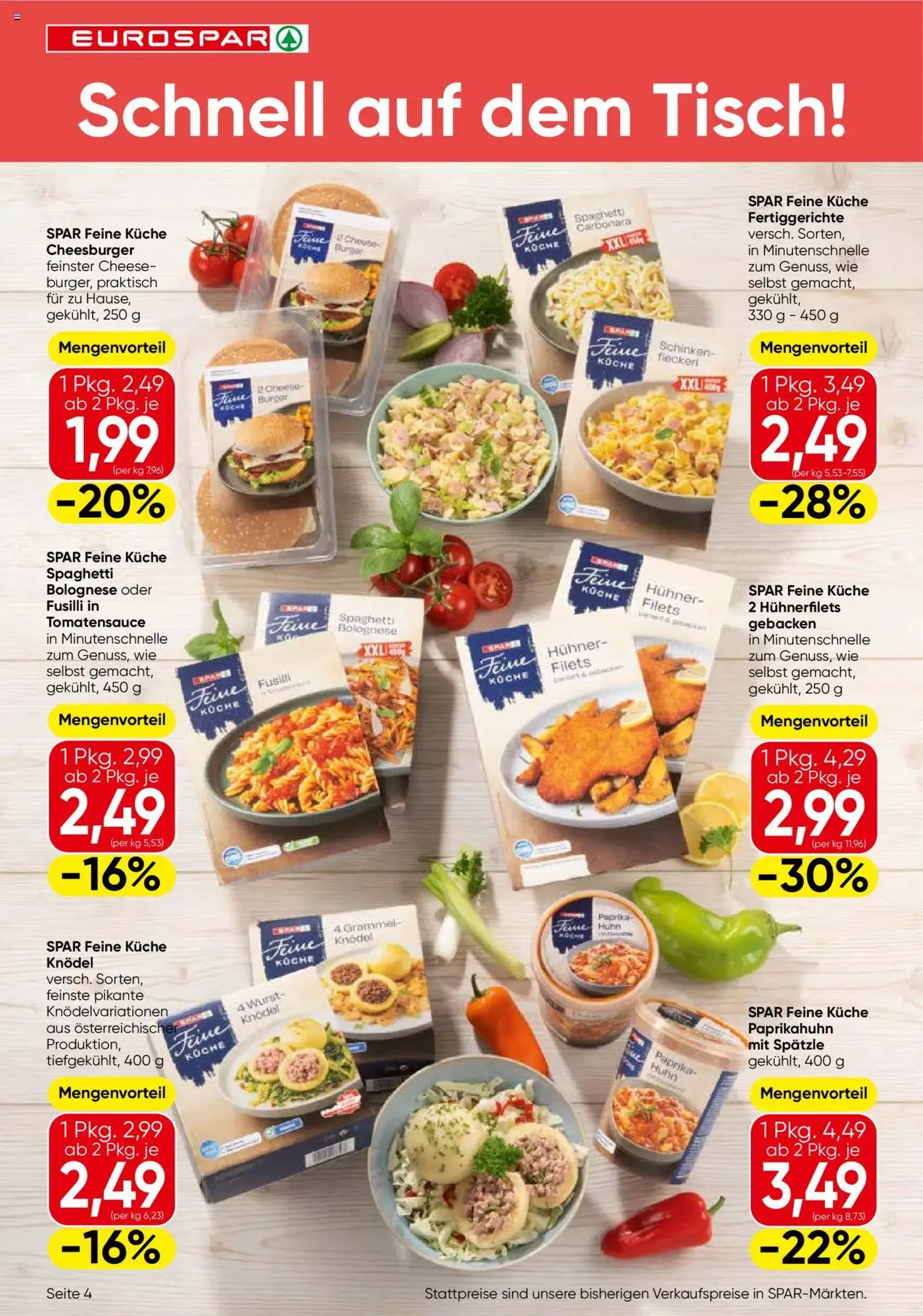 Eurospar Flugblatt - Gültiger Prospekt ab 25.09.2025, Seite 4 von insgesamt 16