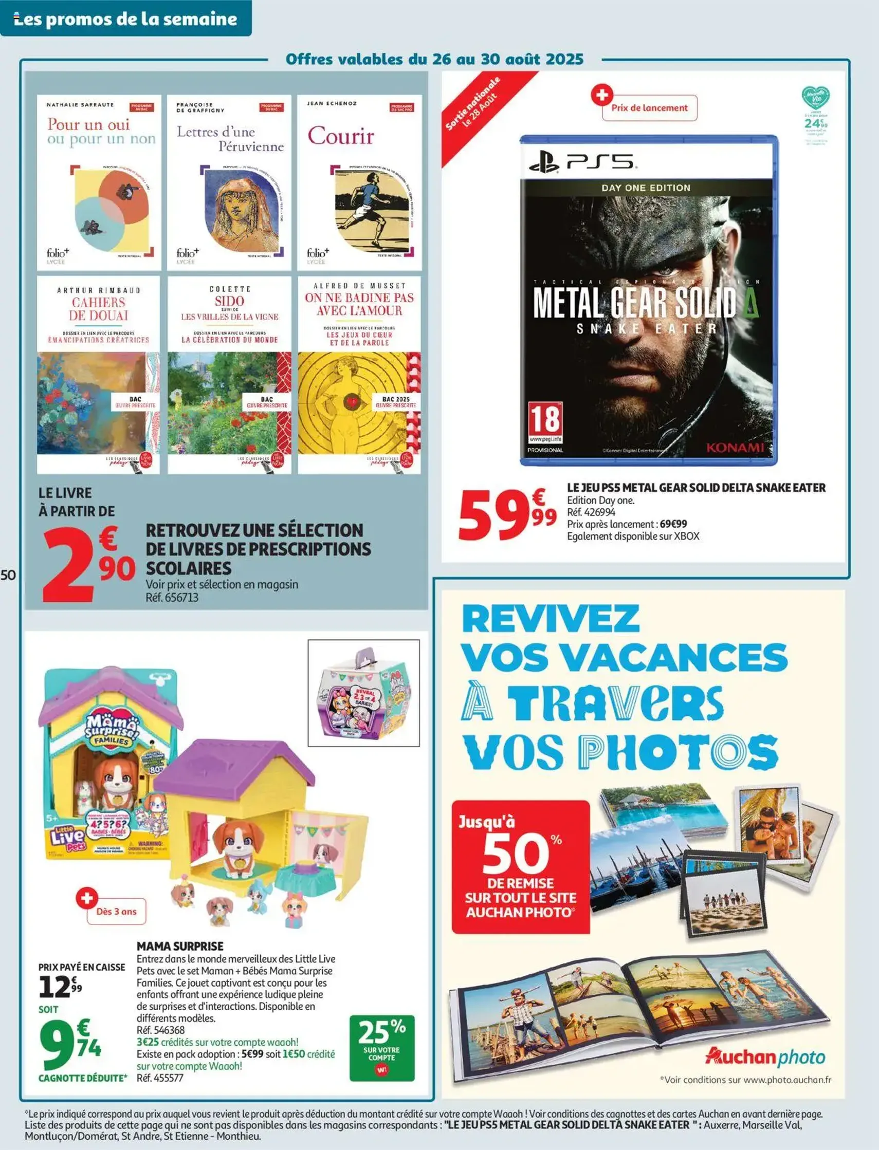 Auchan prospectus - brochure valable à partir du 26/08/2025, page 50 sur 54 Auchan prospectus - brochure valable à partir du 26/08/2025, page 50 sur 54