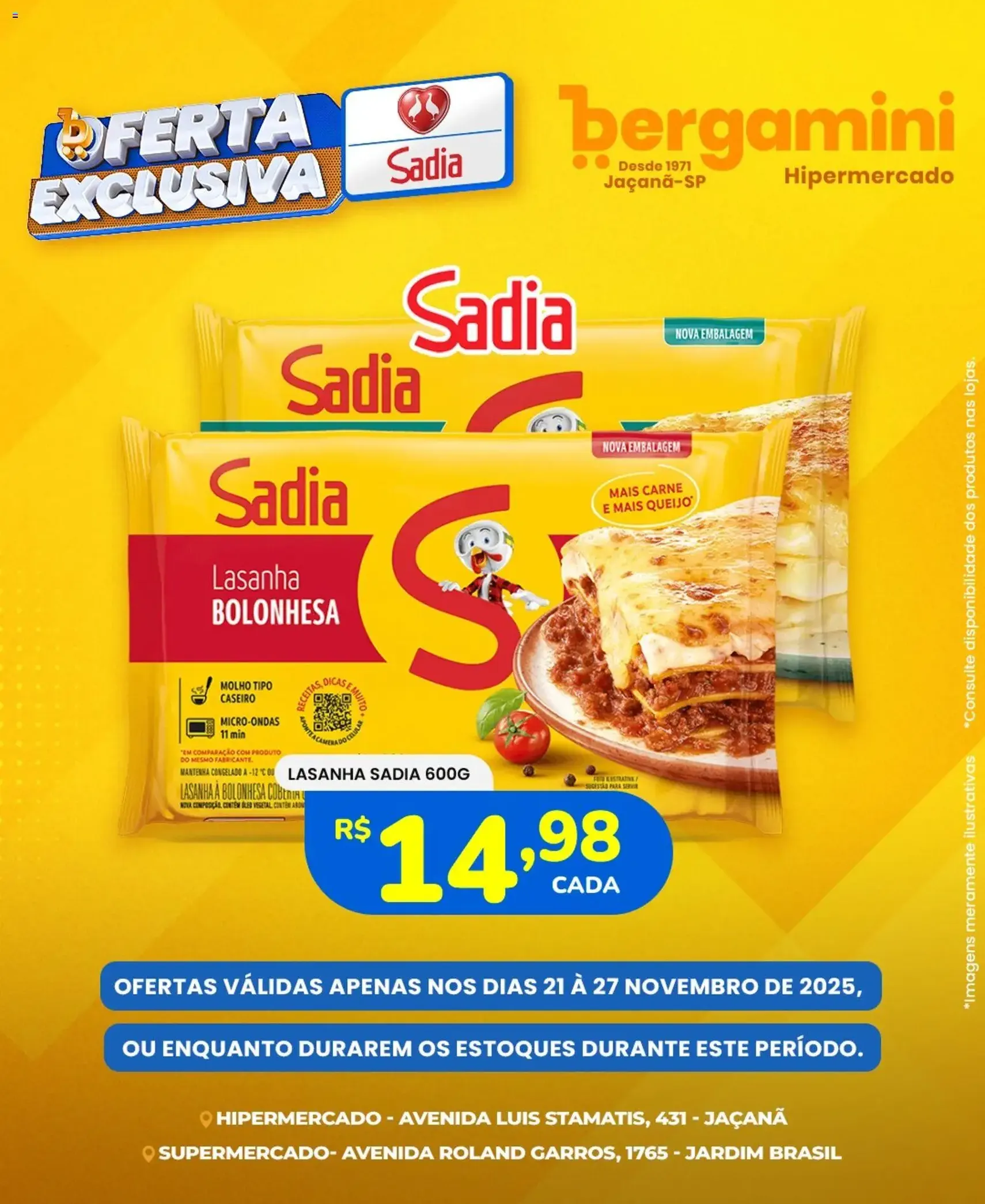 Supermercado Bergamini - Ofertas Sadia e Perdigão - folheto válido a partir de 21/11/2025 página 6 de 7