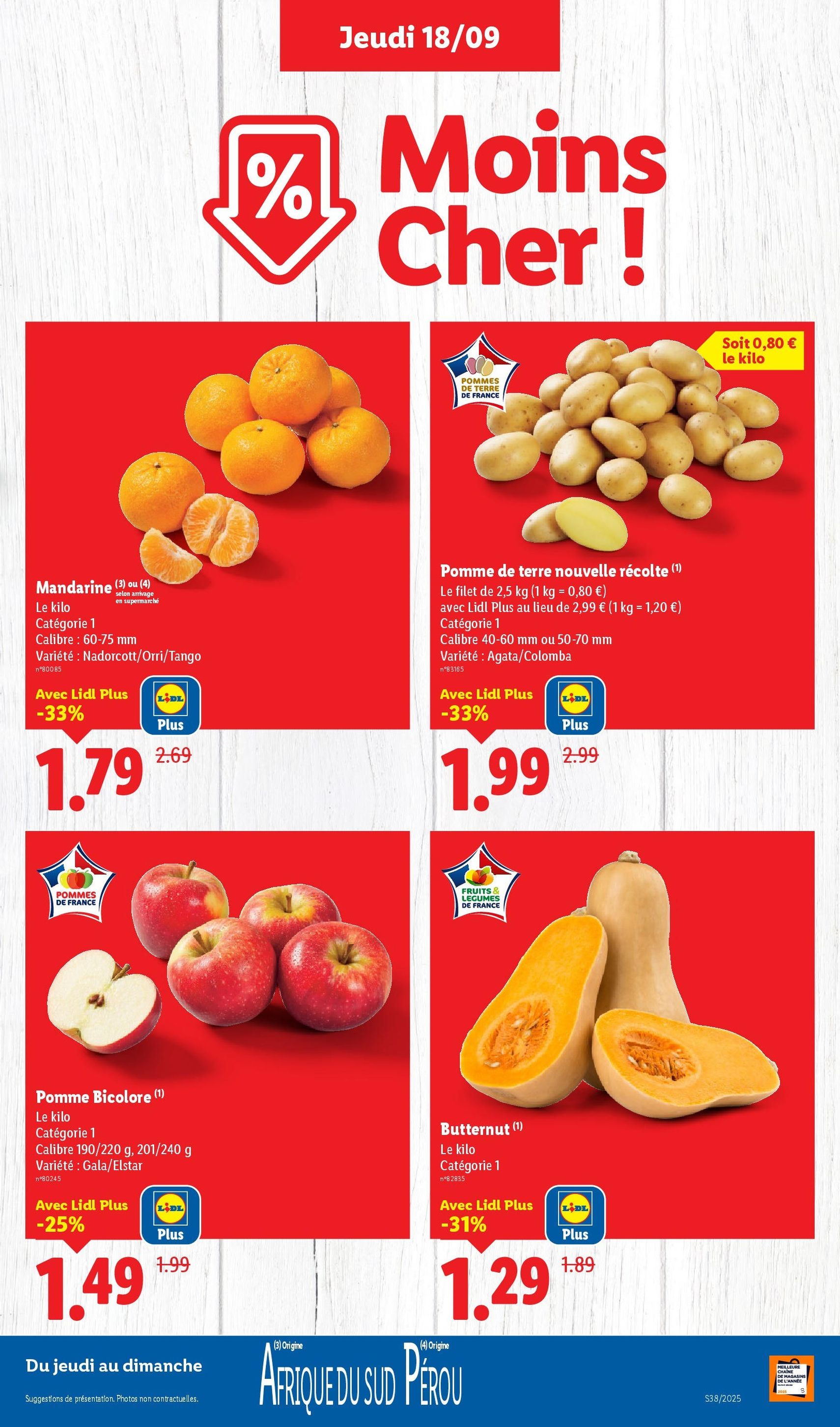 LIDL catalogue semaine 38 - brochure valable à partir du 18/09/2025, page 3 sur 75