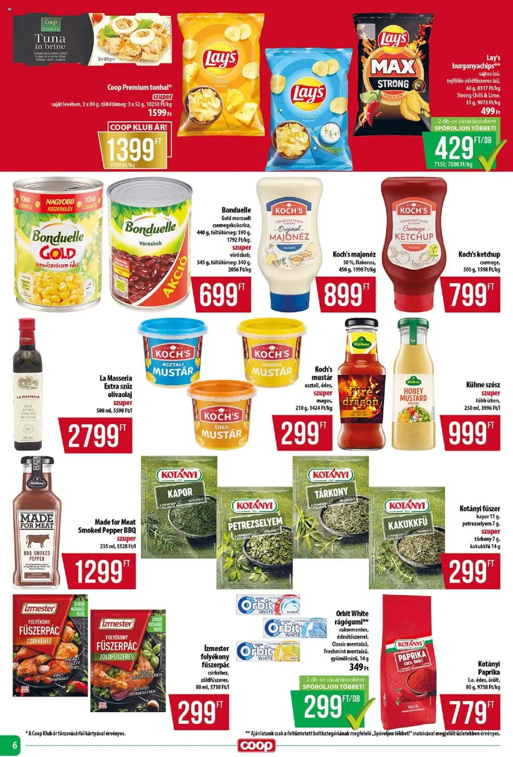 COOP Szolnok Akciós újság - 2025.08.14. érvényes szórólap 6 oldal 12 oldalból COOP Szolnok Akciós újság - 2025.08.14. érvényes szórólap 6 oldal 12 oldalból