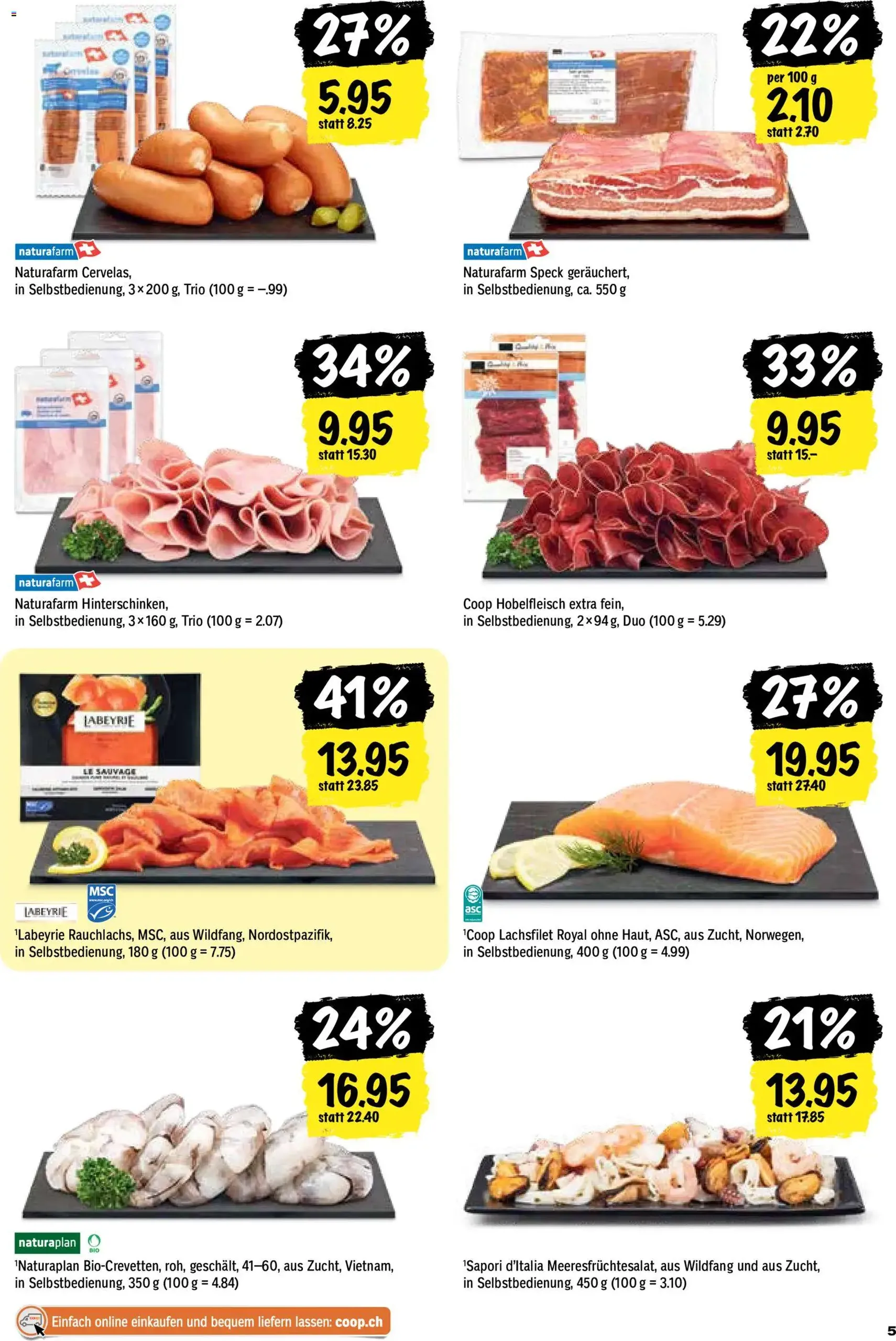 Coop aktionen - Gültiger Prospekt ab 22.10.2026, Seite 5 von insgesamt 28