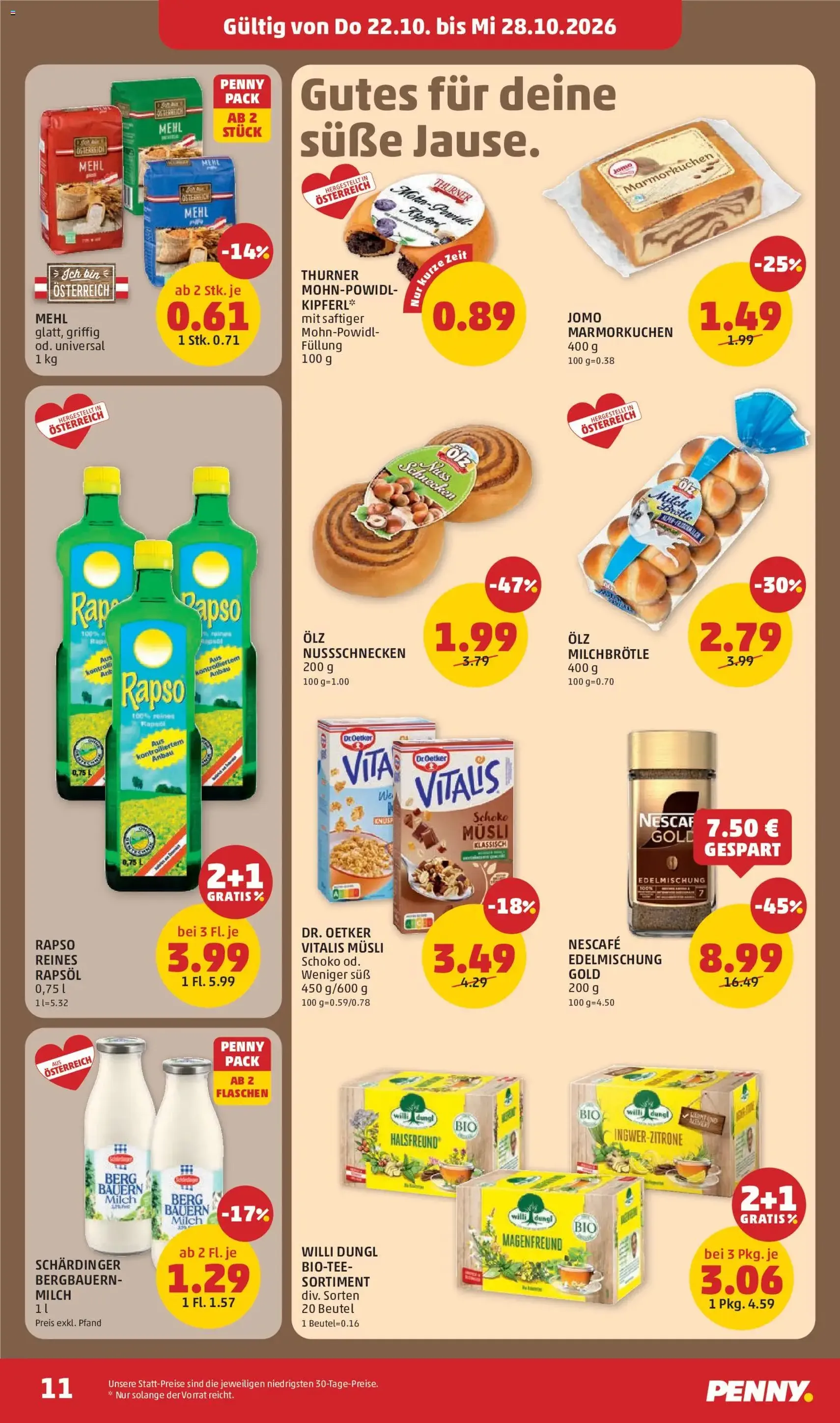 Penny Markt Flugblatt - Gültiger Prospekt ab 22.10.2026, Seite 11 von insgesamt 32