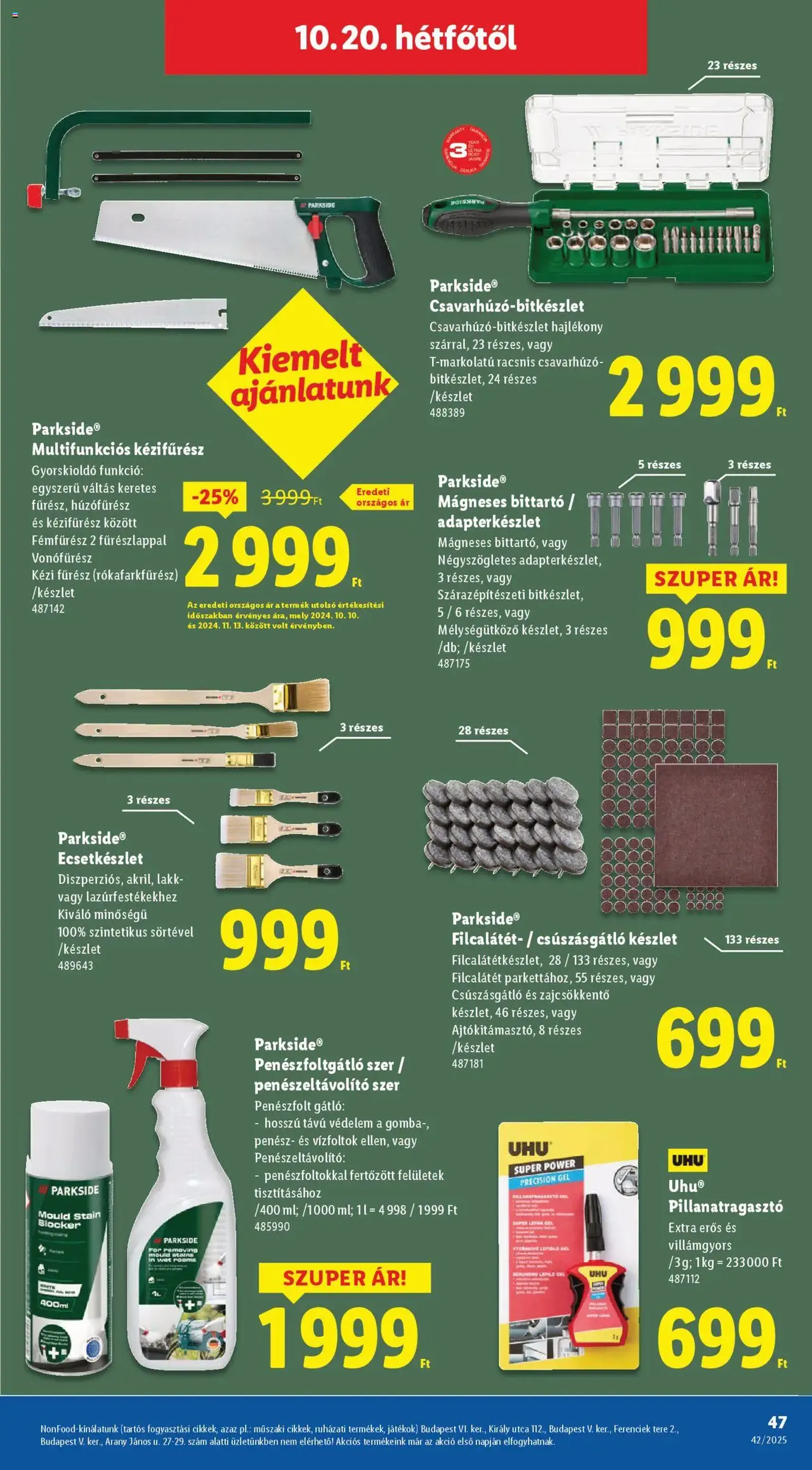 Lidl Akciós újság - 2025.10.16. érvényes szórólap 47 oldal 68 oldalból Lidl Akciós újság - 2025.10.16. érvényes szórólap 47 oldal 68 oldalból