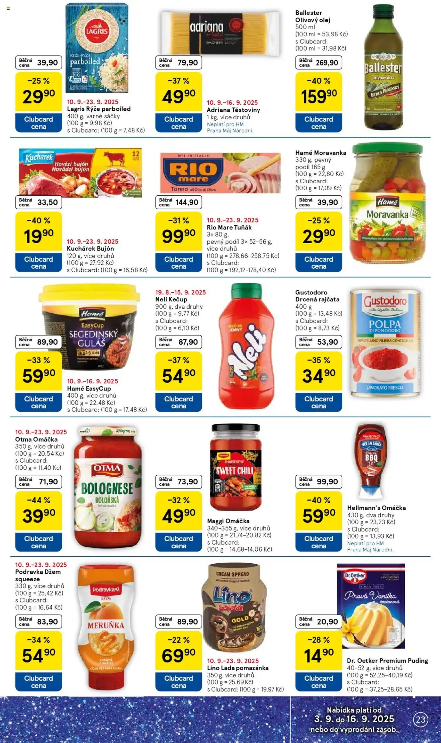 Tesco leták - Hypermarket - platný leták od 10.09.2025 strana 23 z 34 Tesco leták - Hypermarket - platný leták od 10.09.2025 strana 23 z 34