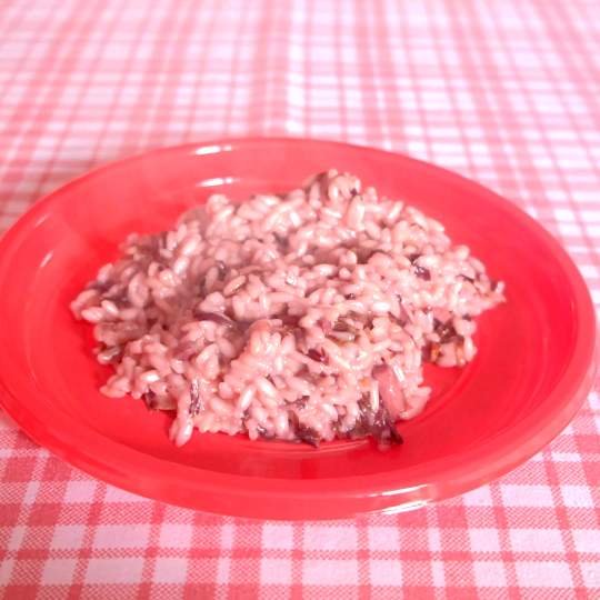 Anteprima ricetta Risotto radicchio e speck