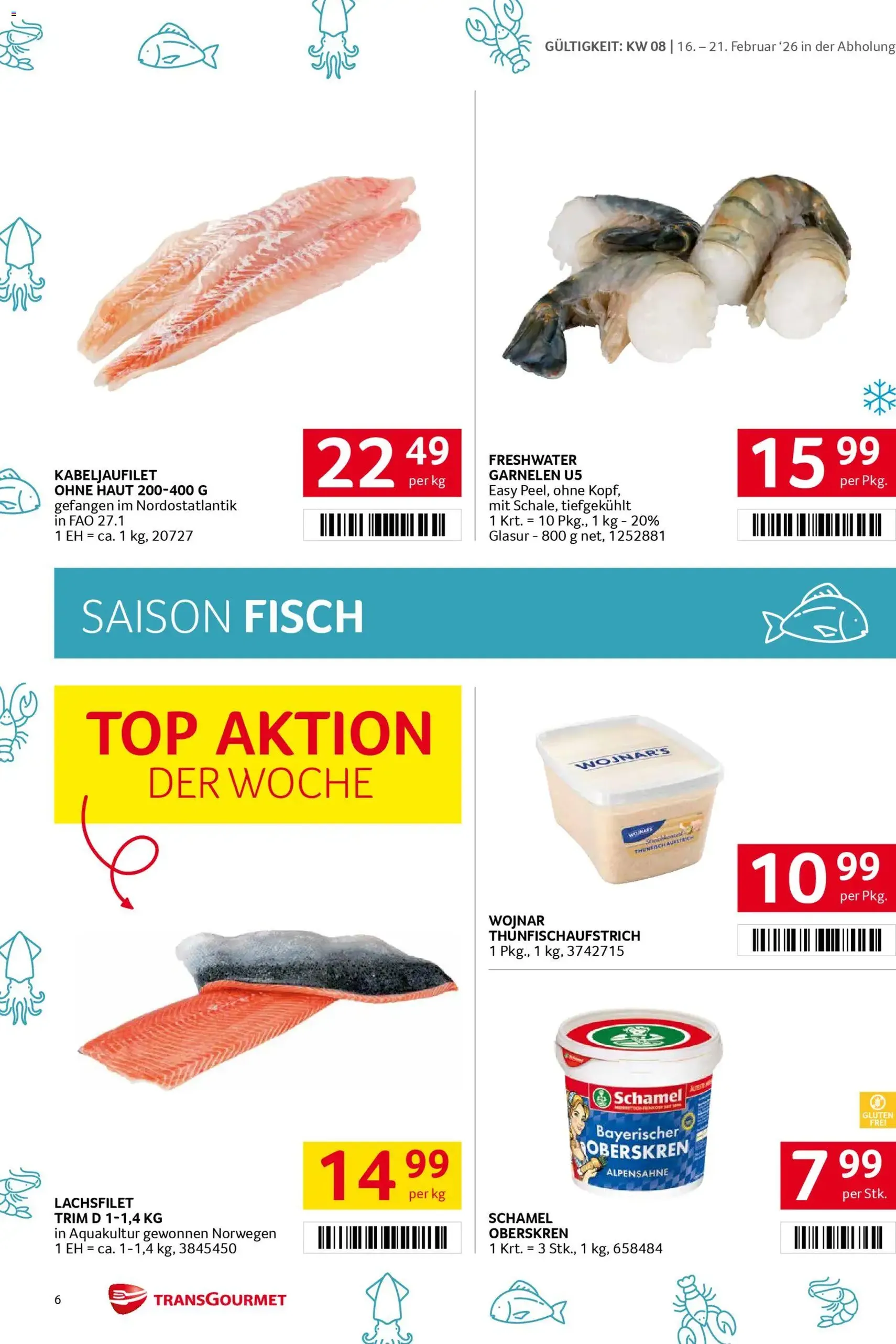 Transgourmet Flugblatt - Gültiger Prospekt ab 16.02.2026, Seite 6 von insgesamt 28