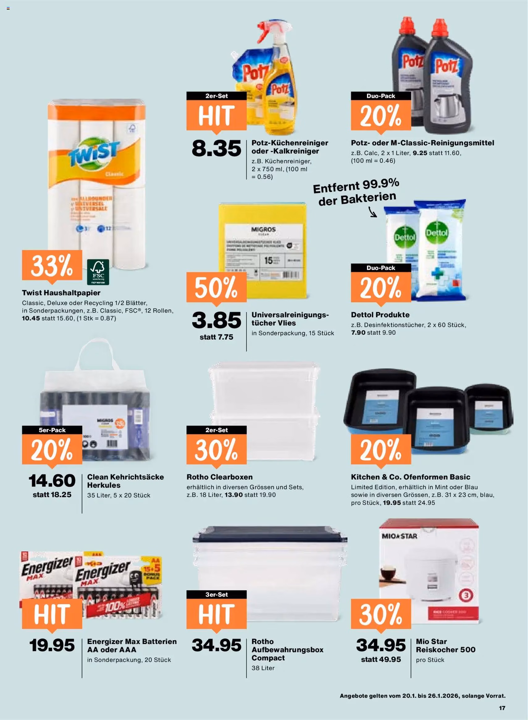 Migros Aktionen - Gültiger Prospekt ab 20.01.2026, Seite 17 von insgesamt 24