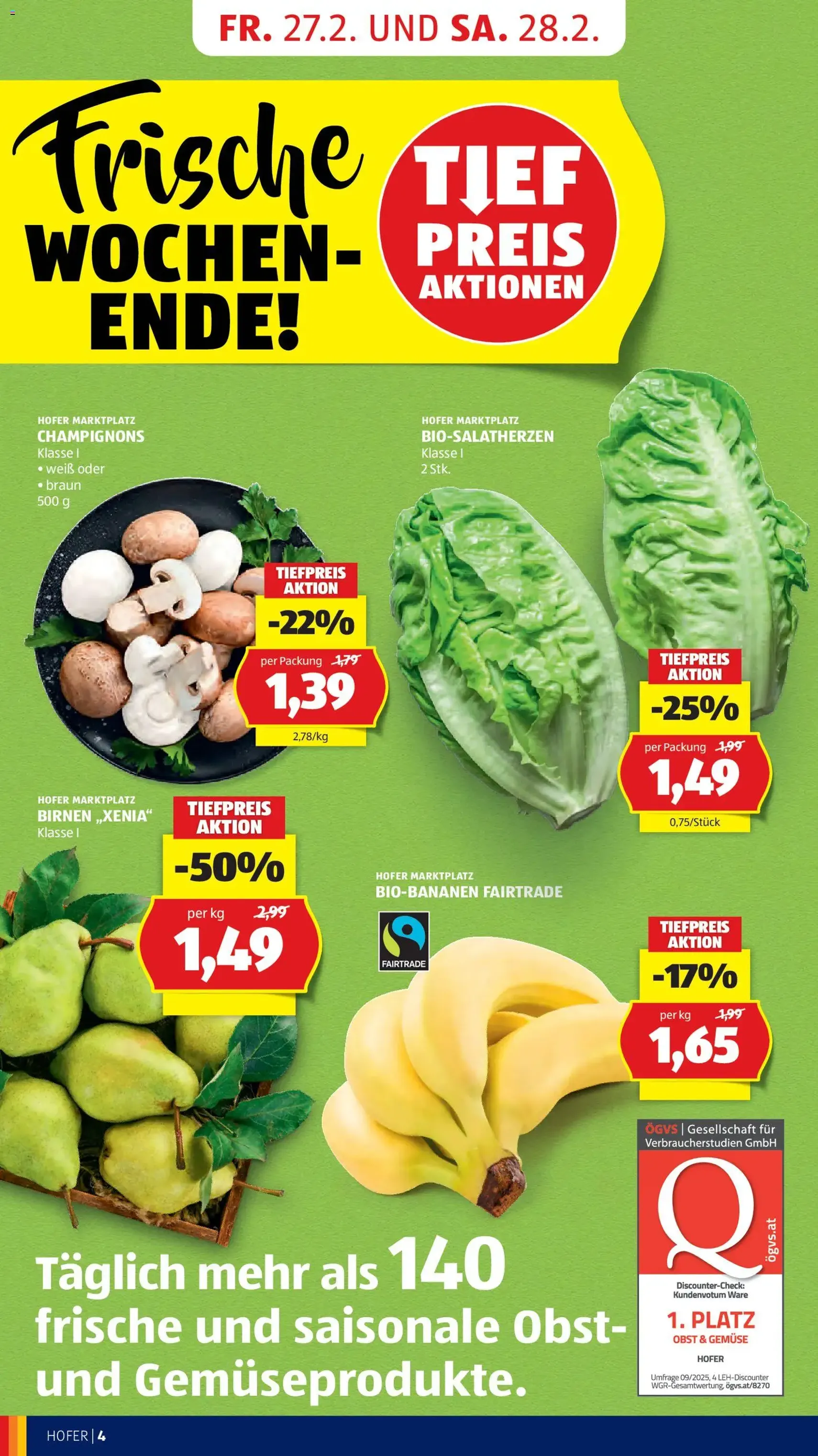 Hofer Flugblatt - Gültiger Prospekt ab 25.02.2026, Seite 6 von insgesamt 41