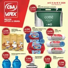 CBA Verex leták - náhľad letáku platný od 03.09.2026