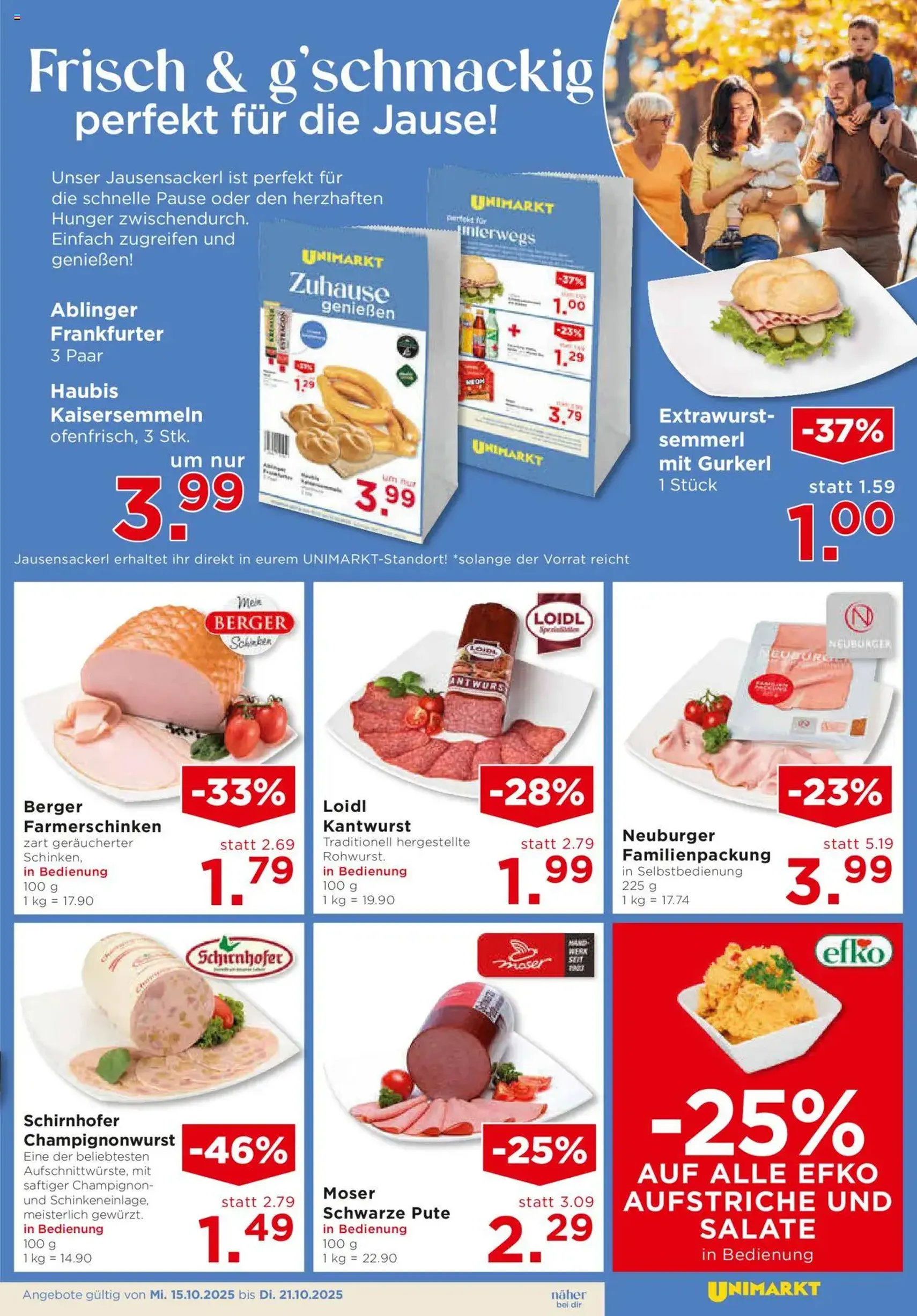 Unimarkt Flugblatt - Gültiger Prospekt ab 15.10.2025, Seite 5 von insgesamt 12