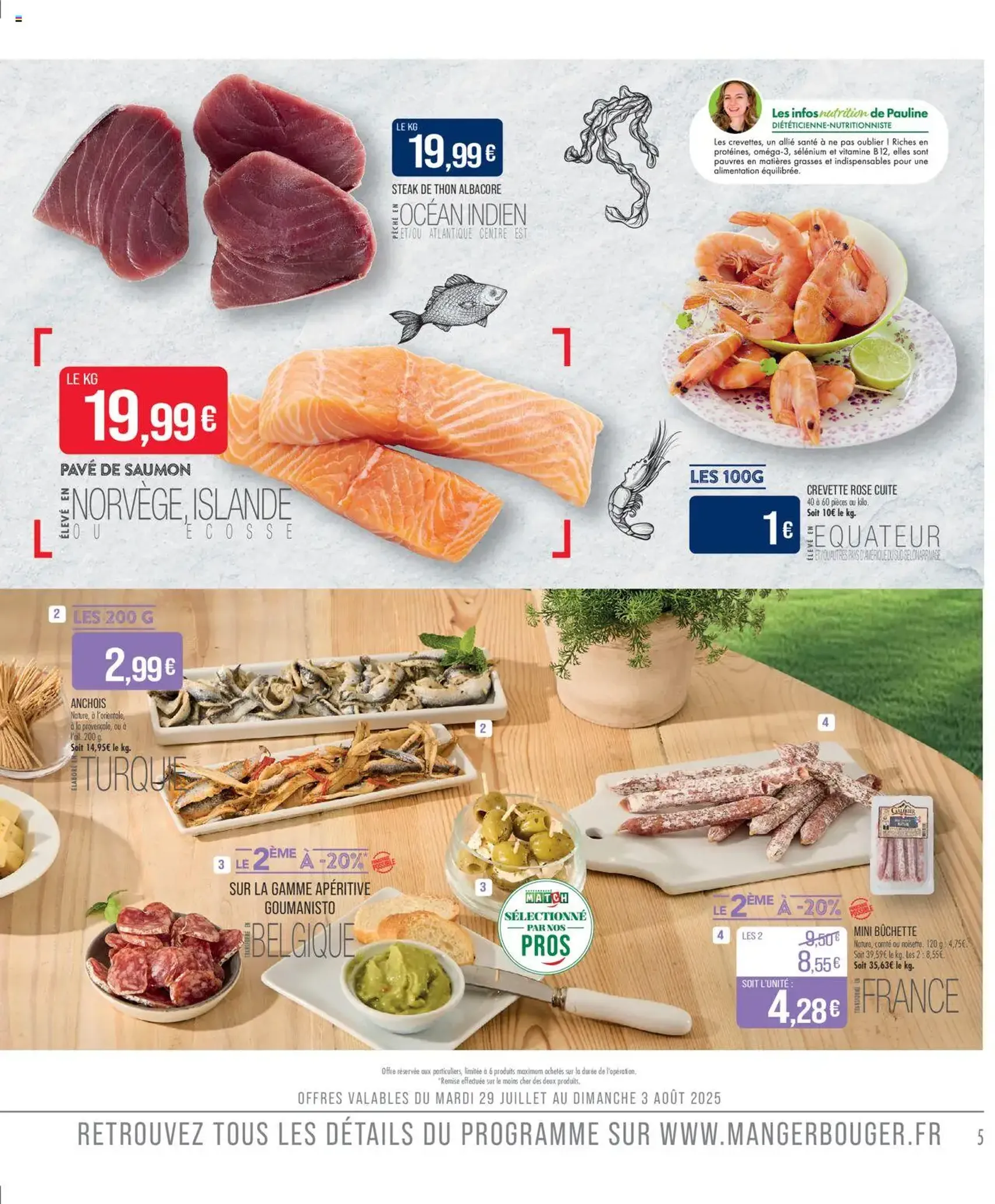 Match Supermarché catalogue - brochure valable à partir du 29/07/2025, page 5 sur 22 Match Supermarché catalogue - brochure valable à partir du 29/07/2025, page 5 sur 22