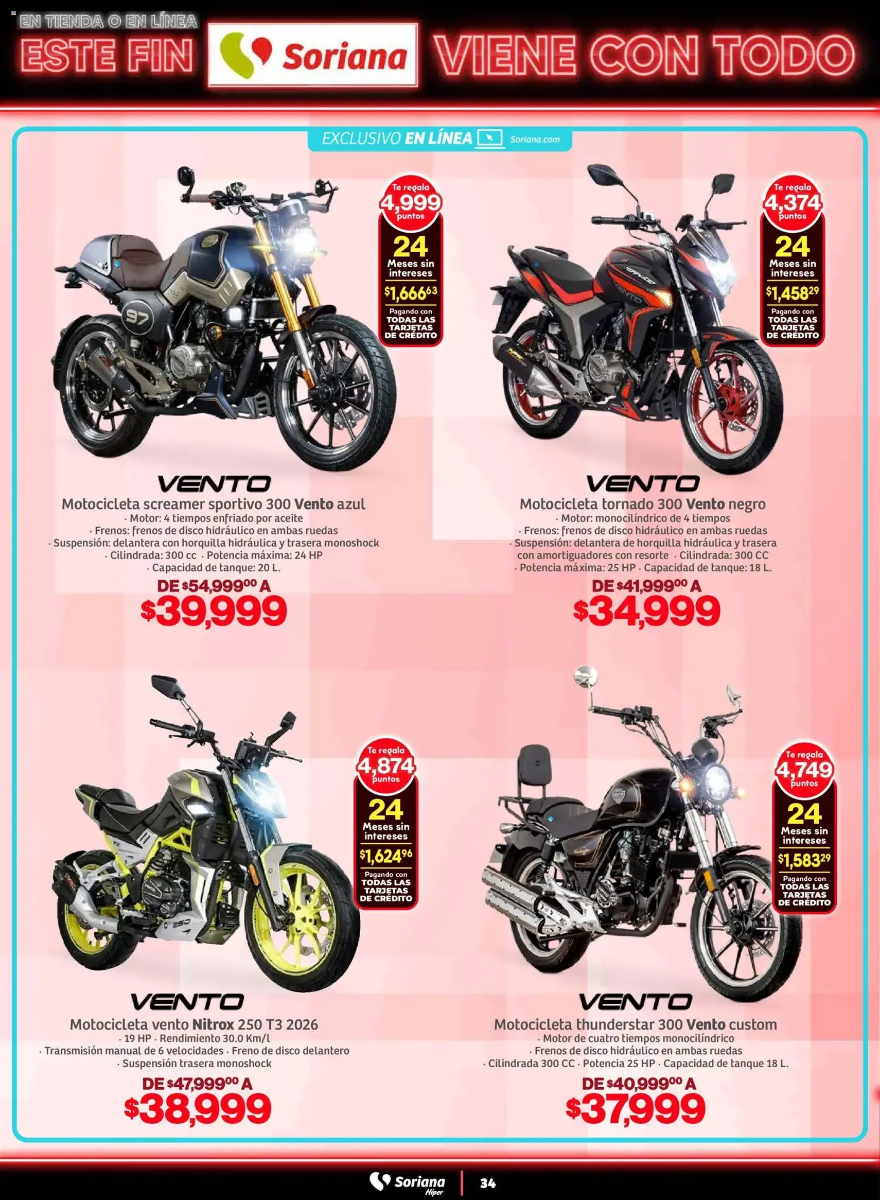 Soriana - Este fin Soriana viene con todo Híper Nacional - folleto válido desde 29/10/2025 página 34 de 35 Soriana - Este fin Soriana viene con todo Híper Nacional - folleto válido desde 29/10/2025 página 34 de 35