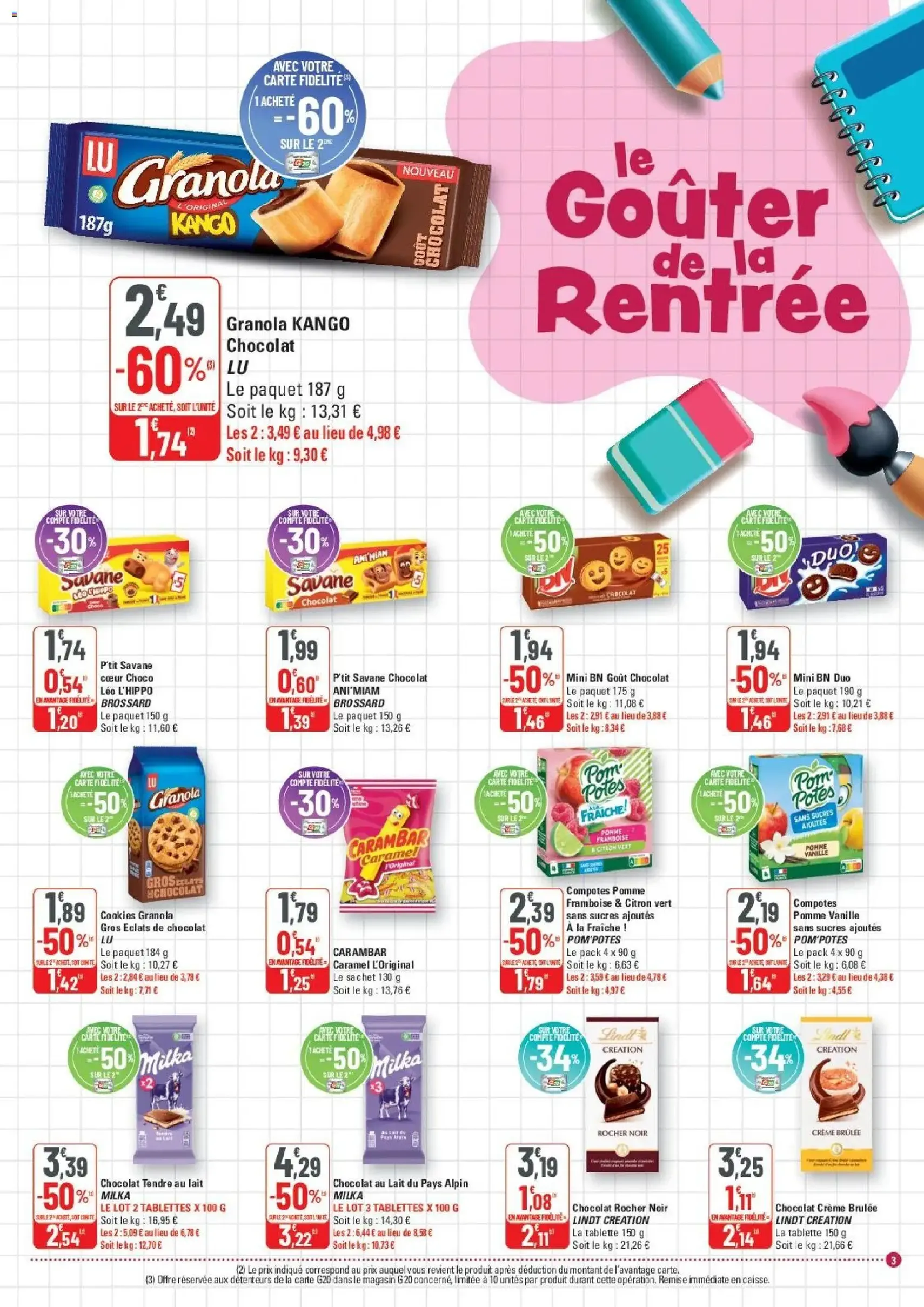 G20 Supermarchés catalogue - brochure valable à partir du 26/08/2026, page 3 sur 20