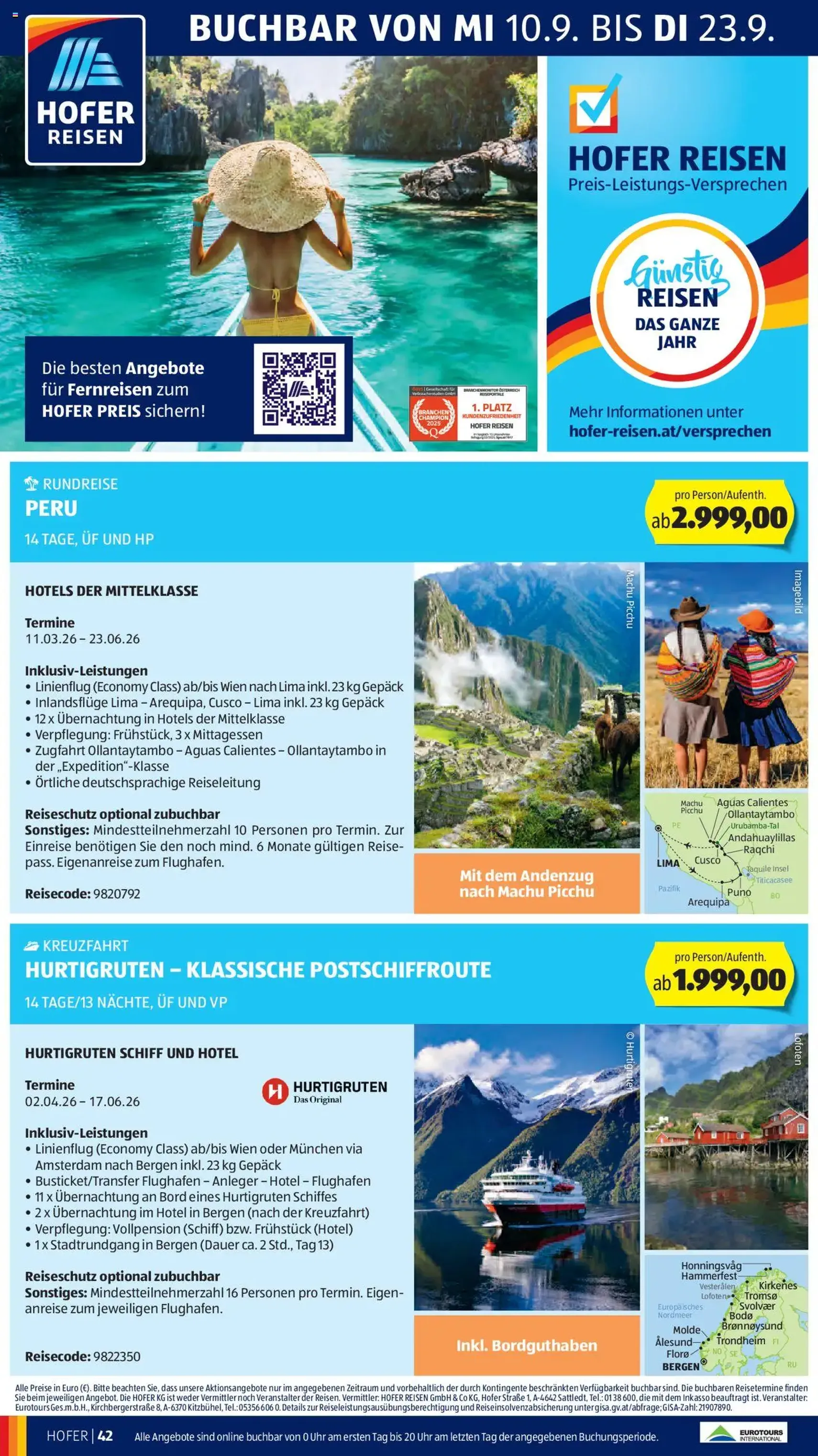 Hofer Flugblatt - Gültiger Prospekt ab 12.09.2025, Seite 46 von insgesamt 49