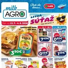 Milk Agro leták - náhľad letáku platný od 22.07.2026