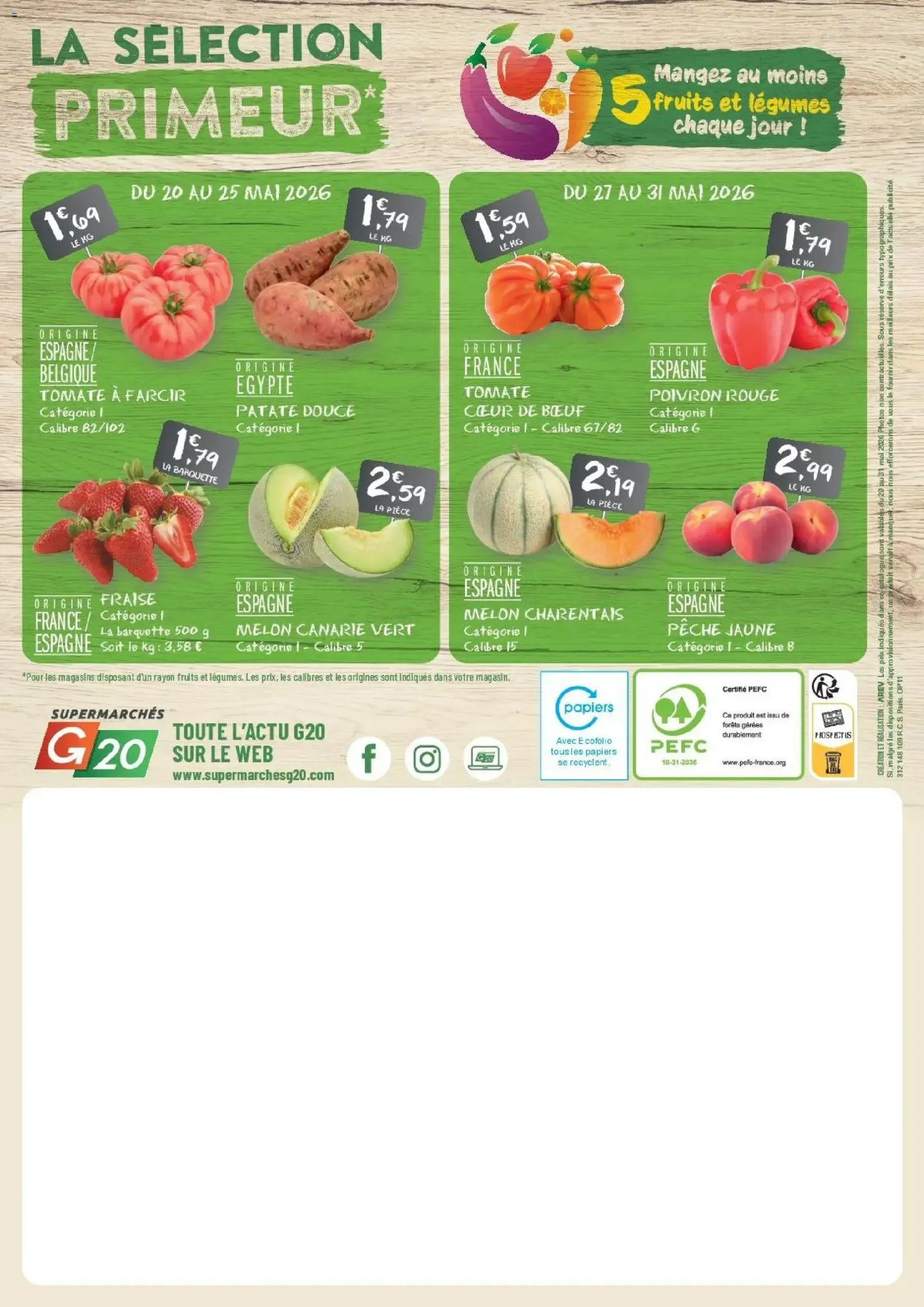 G20 Supermarchés catalogue - brochure valable à partir du 20/05/2026, page 20 sur 20