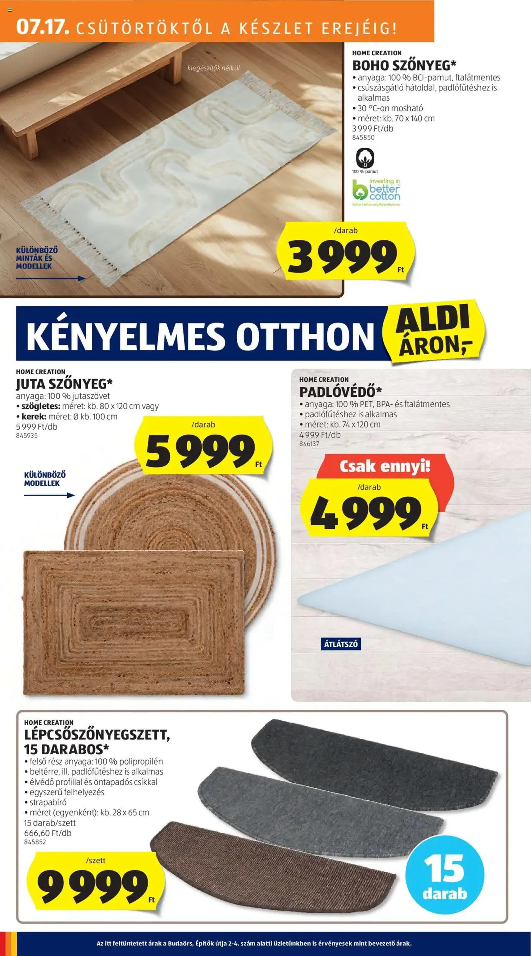 Aldi Akciós újság - 2025.07.17. érvényes szórólap 18 oldal 56 oldalból Aldi Akciós újság - 2025.07.17. érvényes szórólap 18 oldal 56 oldalból