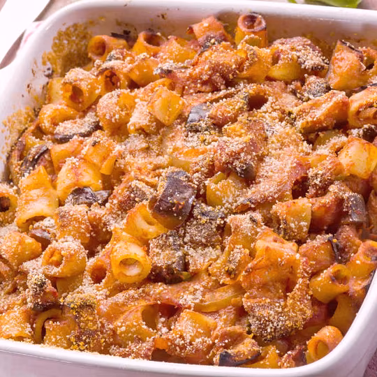 Anteprima ricetta Pasta alla norma al forno