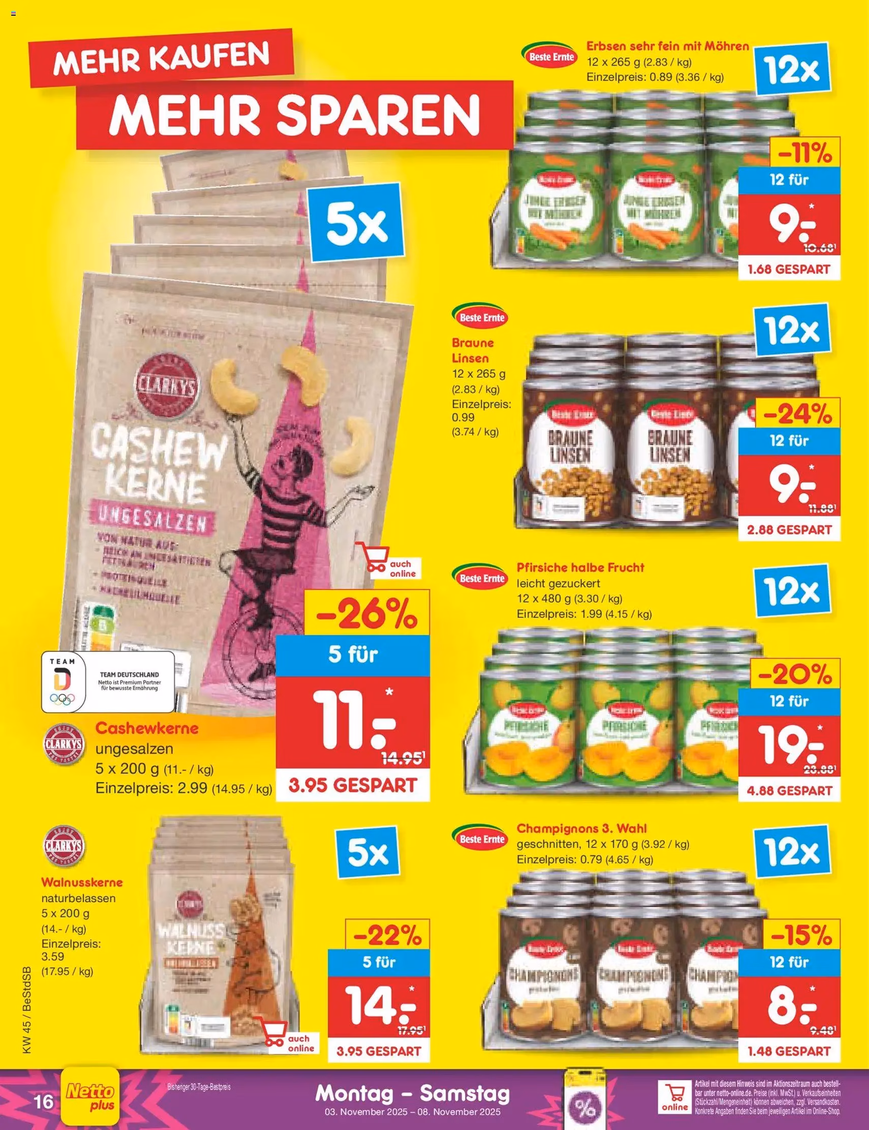 Netto Marken-Discount Prospekt - Gültiger Prospekt ab 03.11.2025, Seite 16 von insgesamt 63 Netto Marken-Discount Prospekt - Gültiger Prospekt ab 03.11.2025, Seite 16 von insgesamt 63